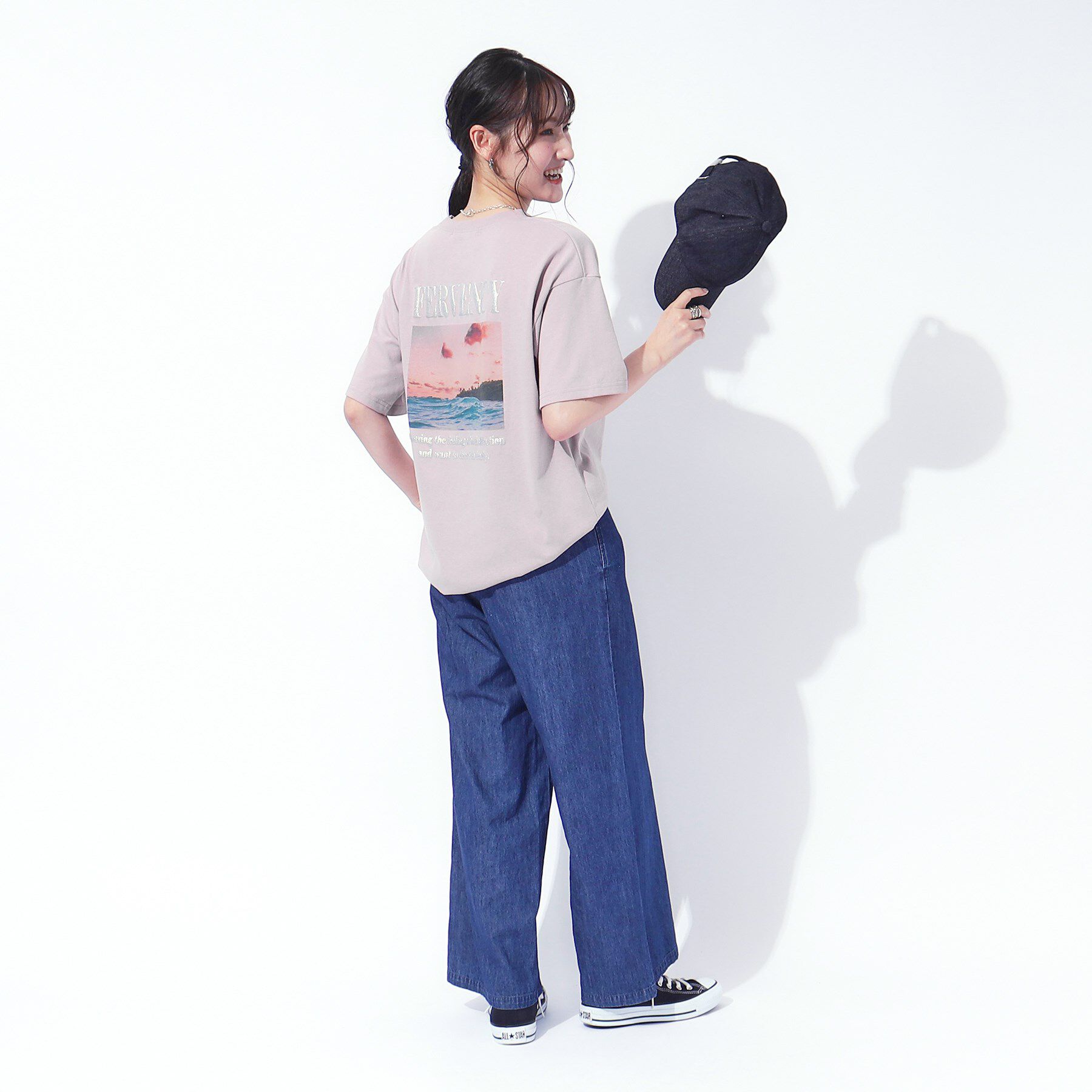 SHOO･LA･RUE「ラメ発泡ロゴ BIGTシャツ」|Tシャツ・カットソー|