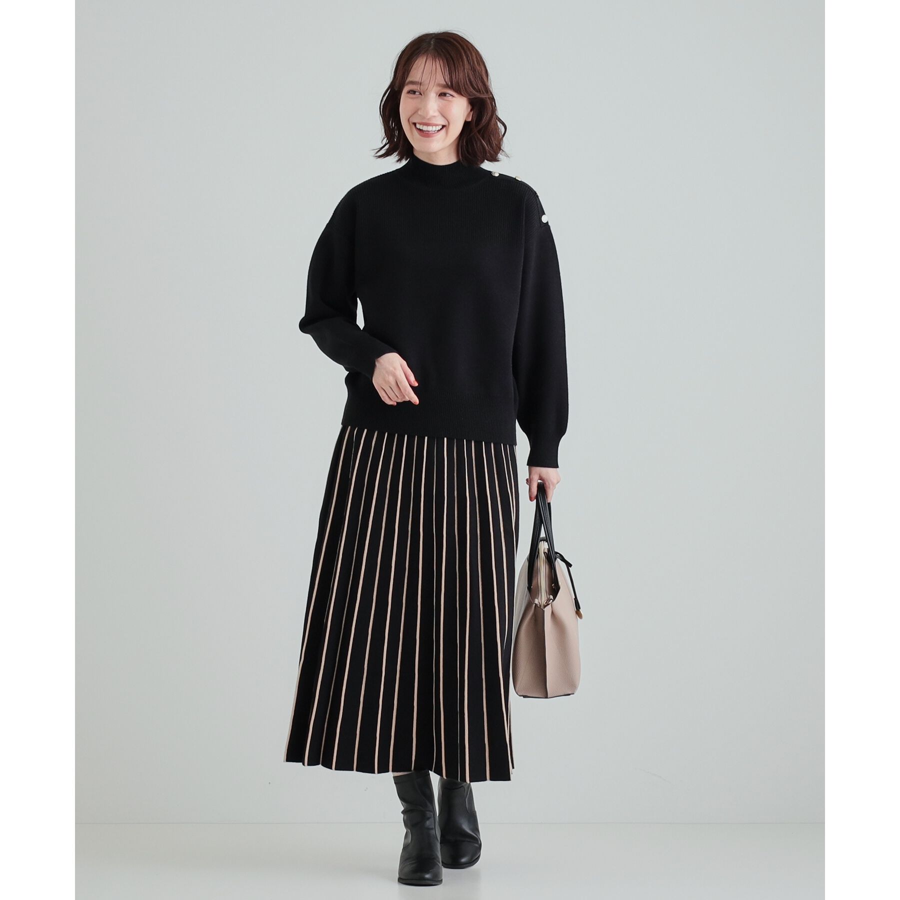 SHOO･LA･RUE「【高レビュー/洗える/セットアップ可】女性らしさ際立つ もちもちニットスカート」|スカート|