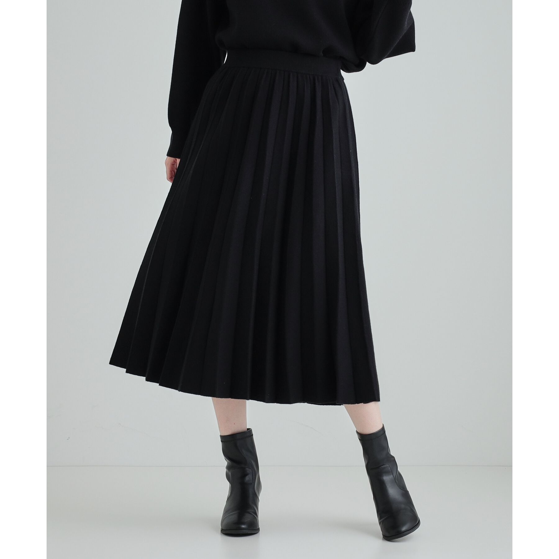 SHOO･LA･RUE「【高レビュー/洗える/セットアップ可】女性らしさ際立つ もちもちニットスカート」|スカート|