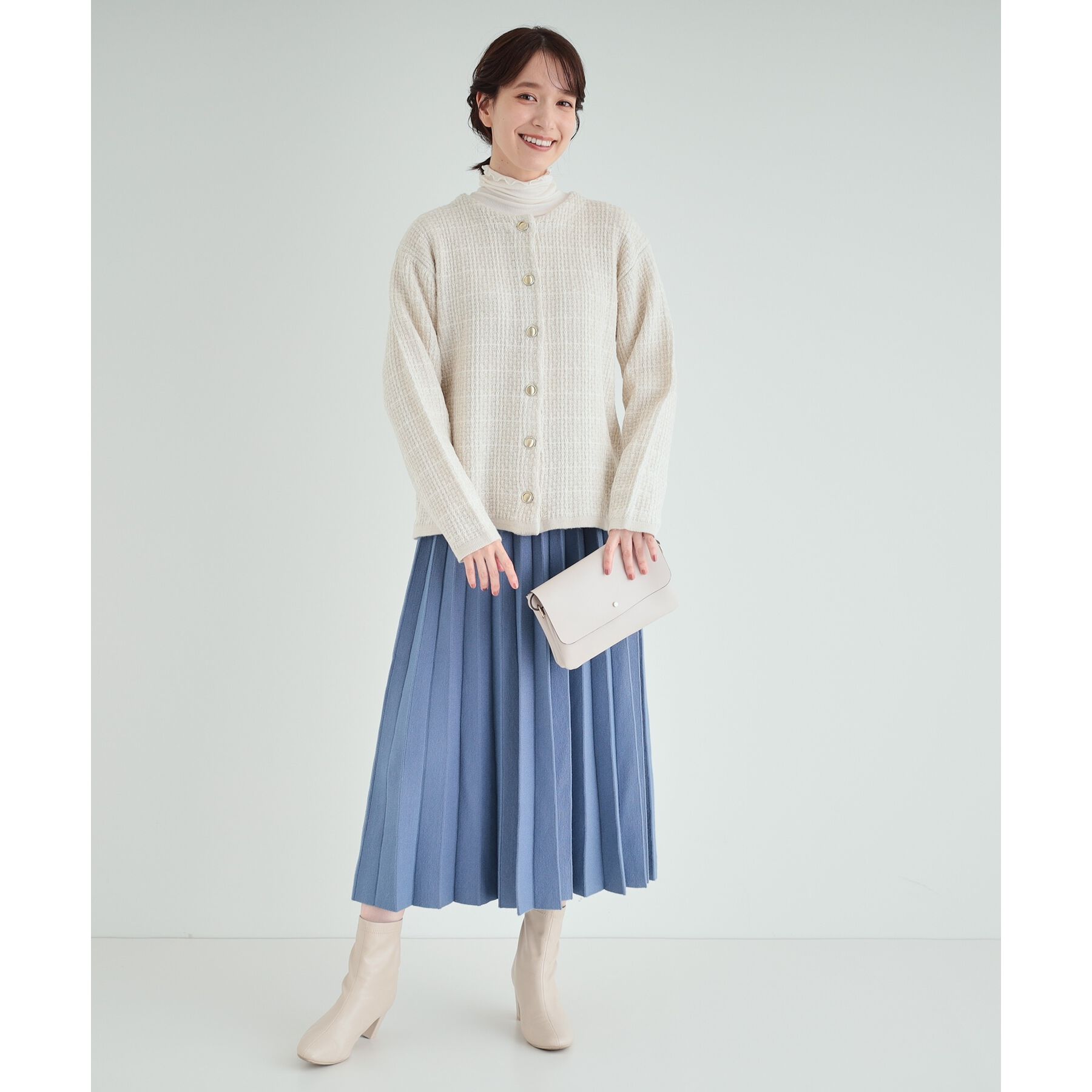 SHOO･LA･RUE「【高レビュー/洗える/セットアップ可】女性らしさ際立つ もちもちニットスカート」|スカート|