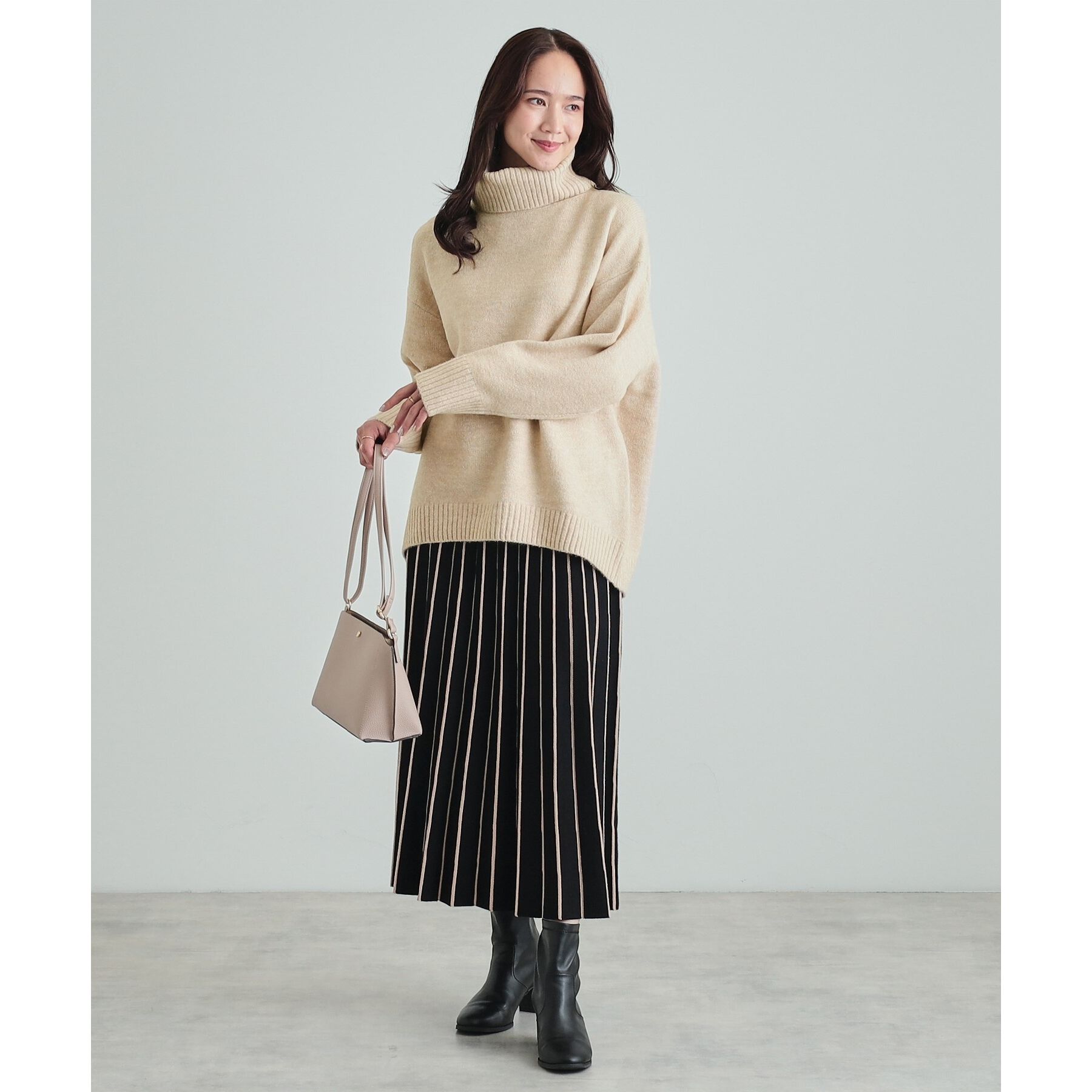 SHOO･LA･RUE「【高レビュー/洗える/セットアップ可】女性らしさ際立つ もちもちニットスカート」|スカート|