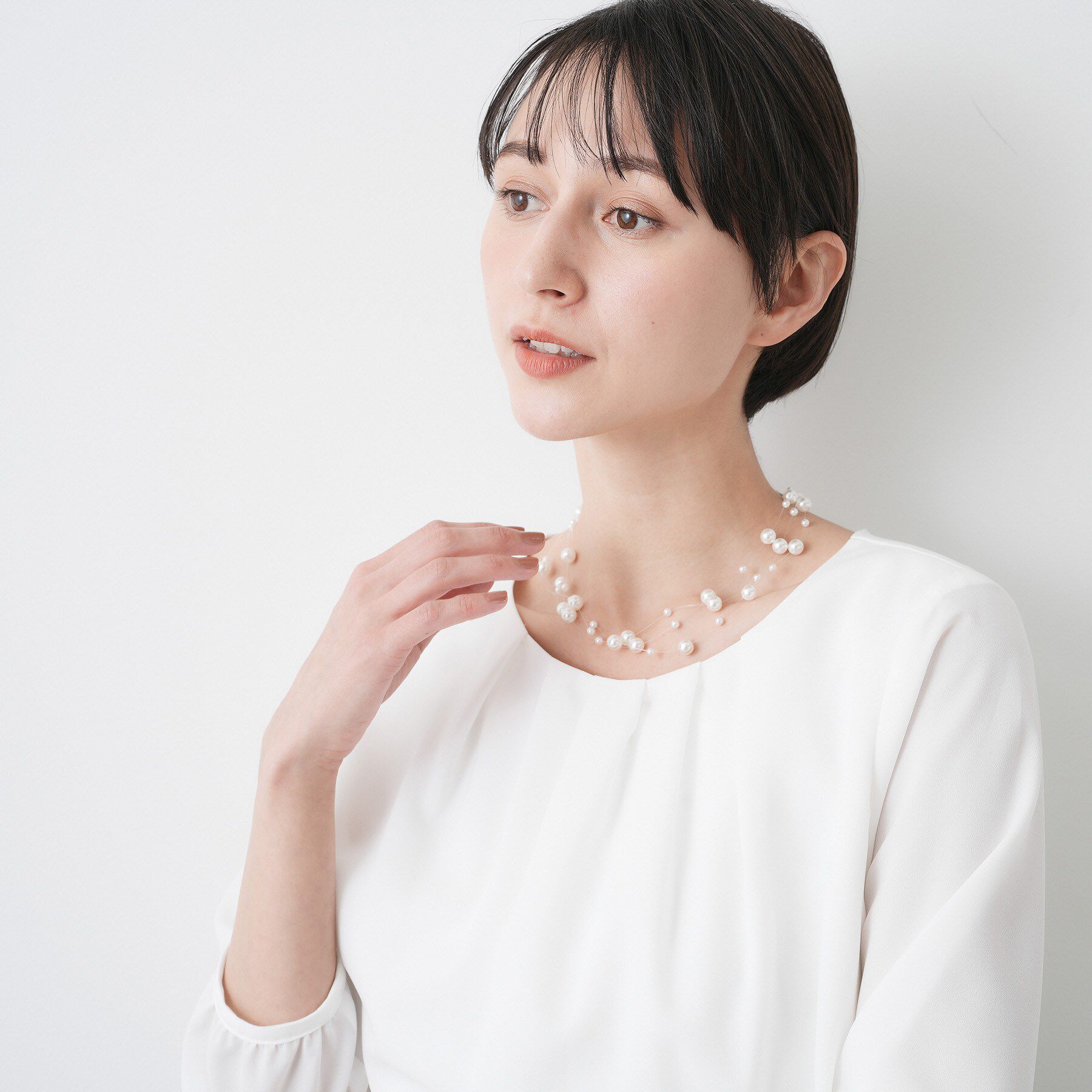 Dessin「【入卒/セレモニー】テグスパール調ネックレス」|ネックレス|