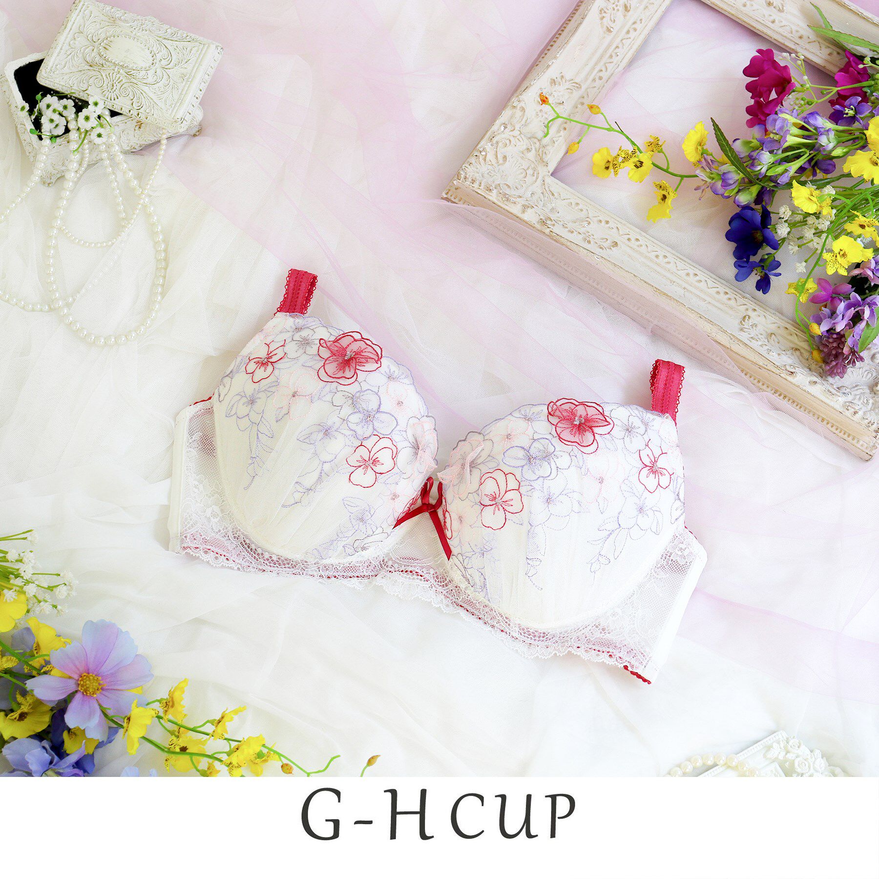 Risa Magli「フィオラ ブラジャー」|インナー|ローズ(062)