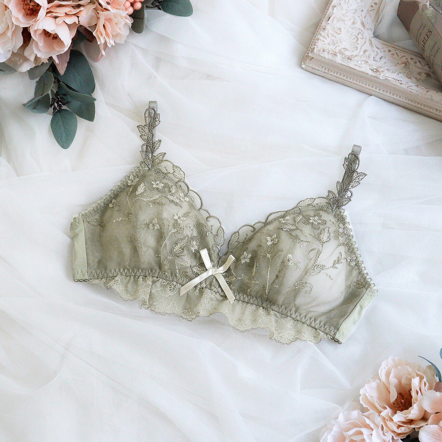 Risa Magli「ボーナ ソフトブラ」|インナー|カーキ(027)