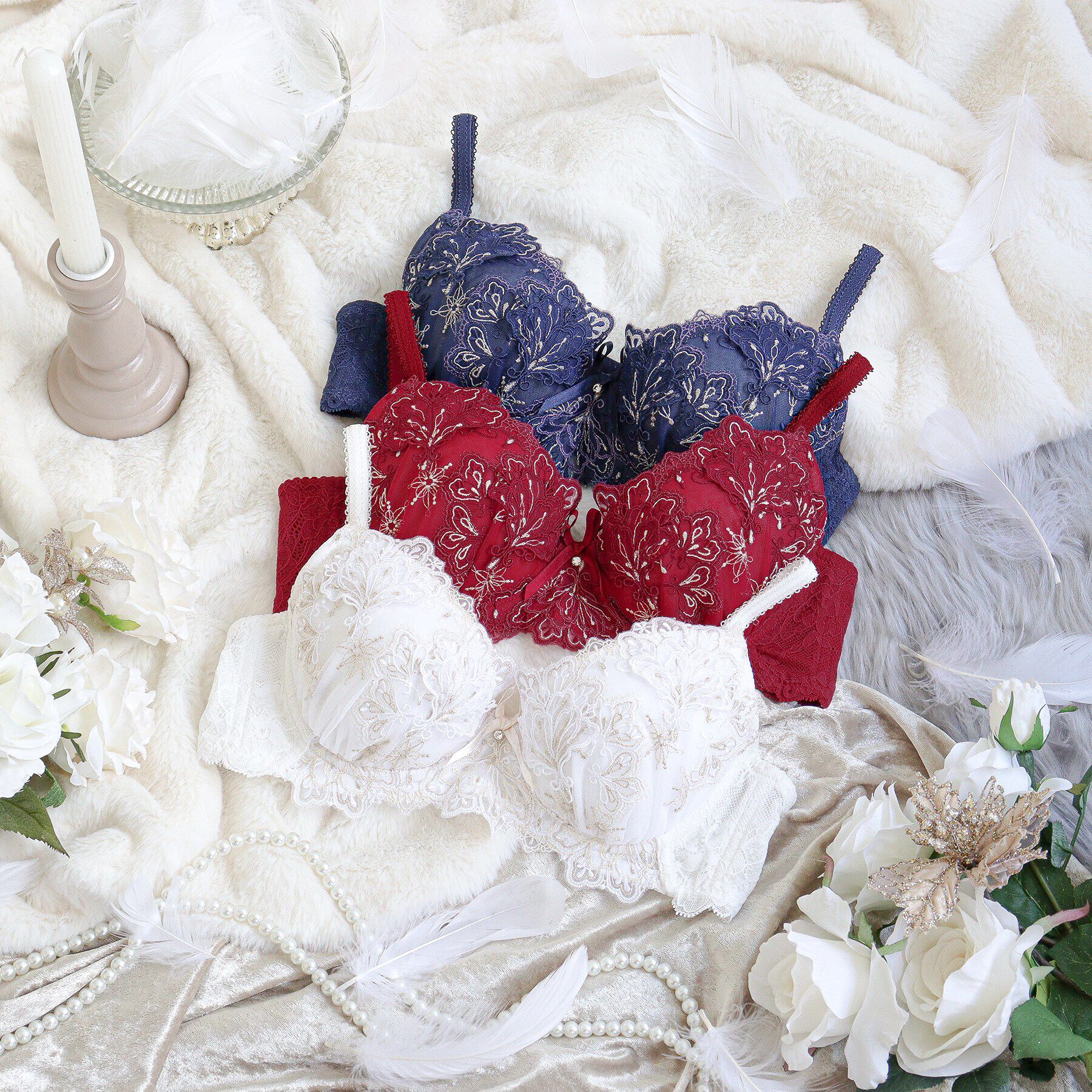 Risa Magli「カロリーネ ブラジャー（B-D）＜S Make Type＞」|インナー|