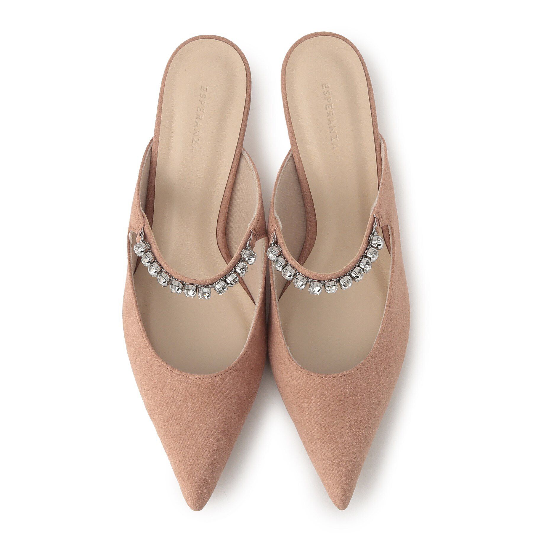 ESPERANZA「ビジューベルトミュール」|サンダル|