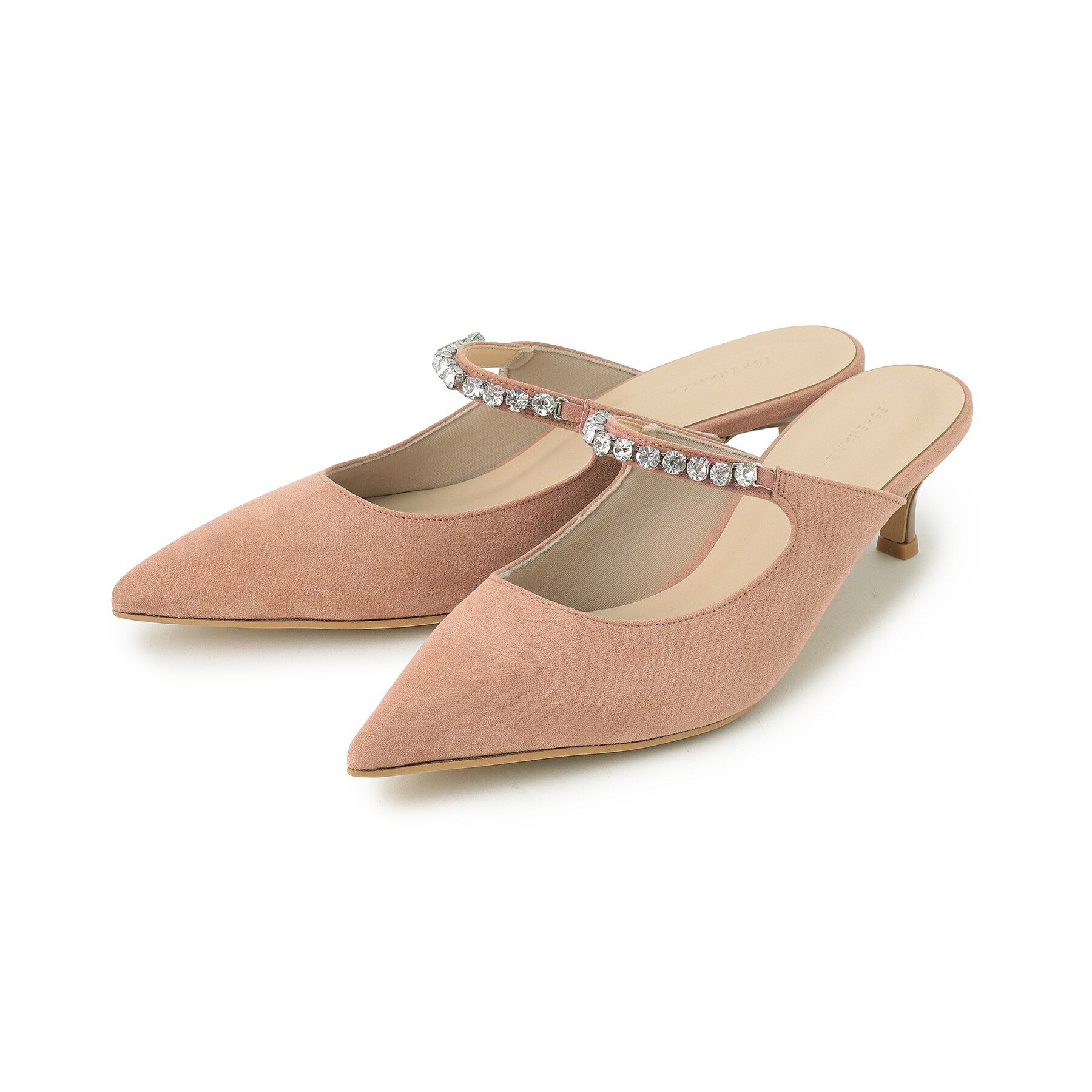 ESPERANZA「ビジューベルトミュール」|サンダル|ディープブラウン(1