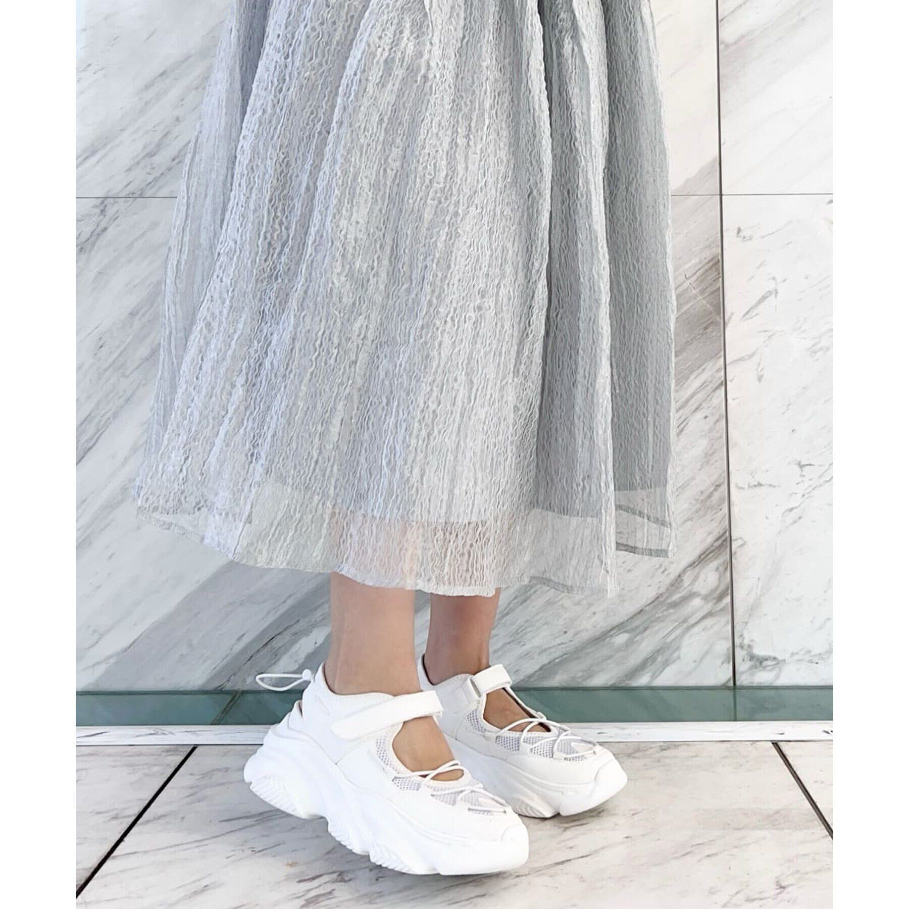 ESPERANZA「アッパーオープンスニーカー 24SS」|スニーカー|