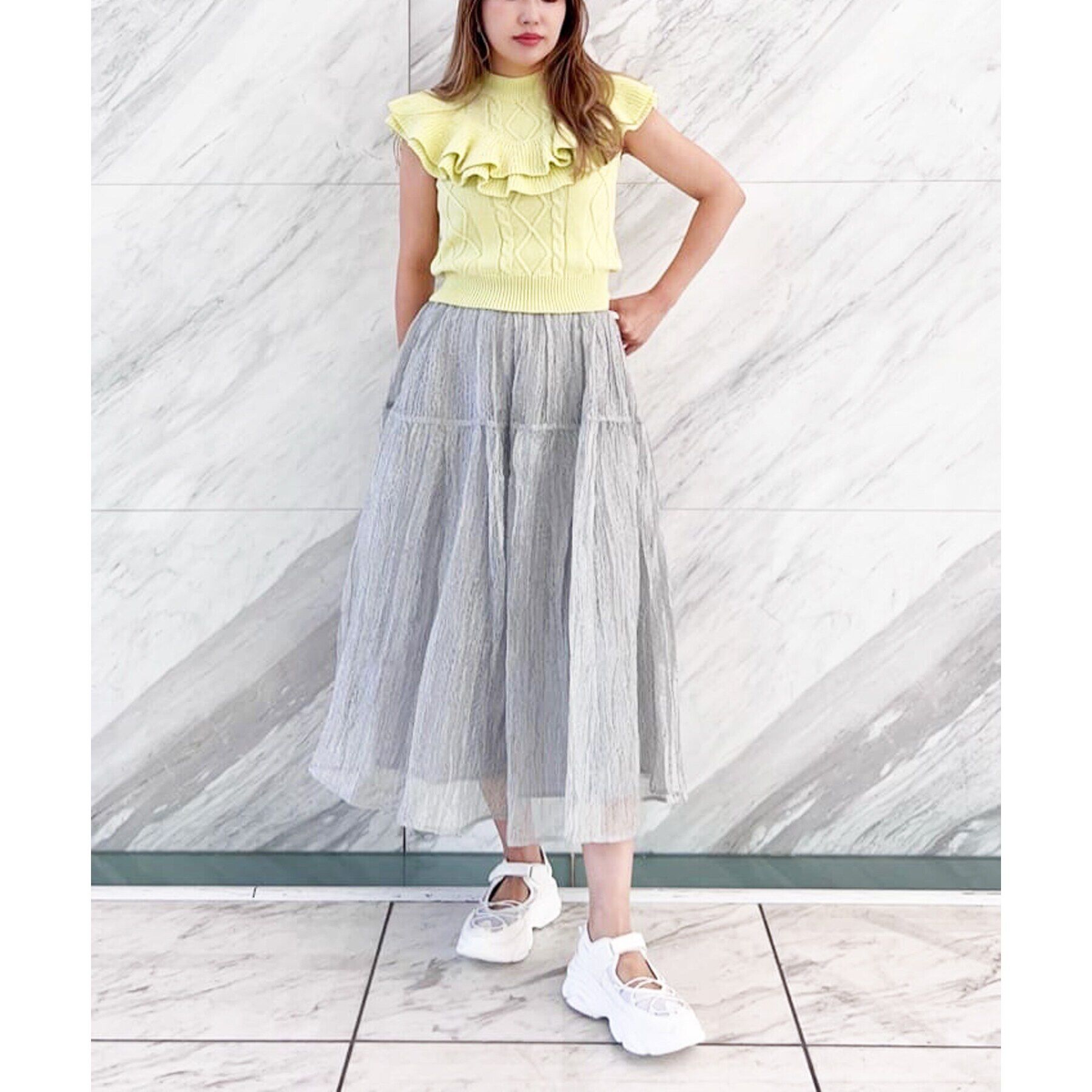 ESPERANZA「アッパーオープンスニーカー 24SS」|スニーカー|