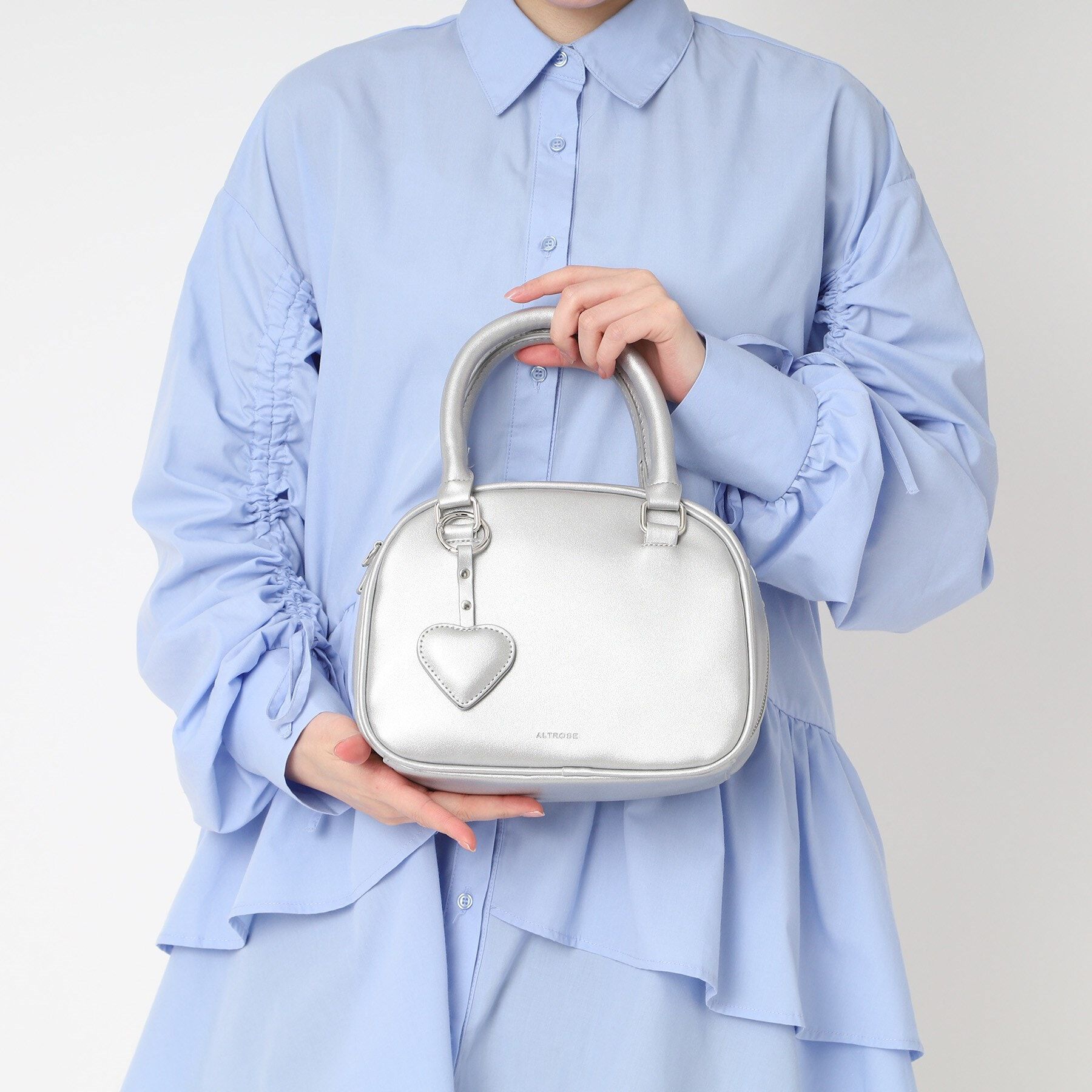 Ober Tashe「ハート付き2WAYボストンバッグ」|ボストンバッグ|