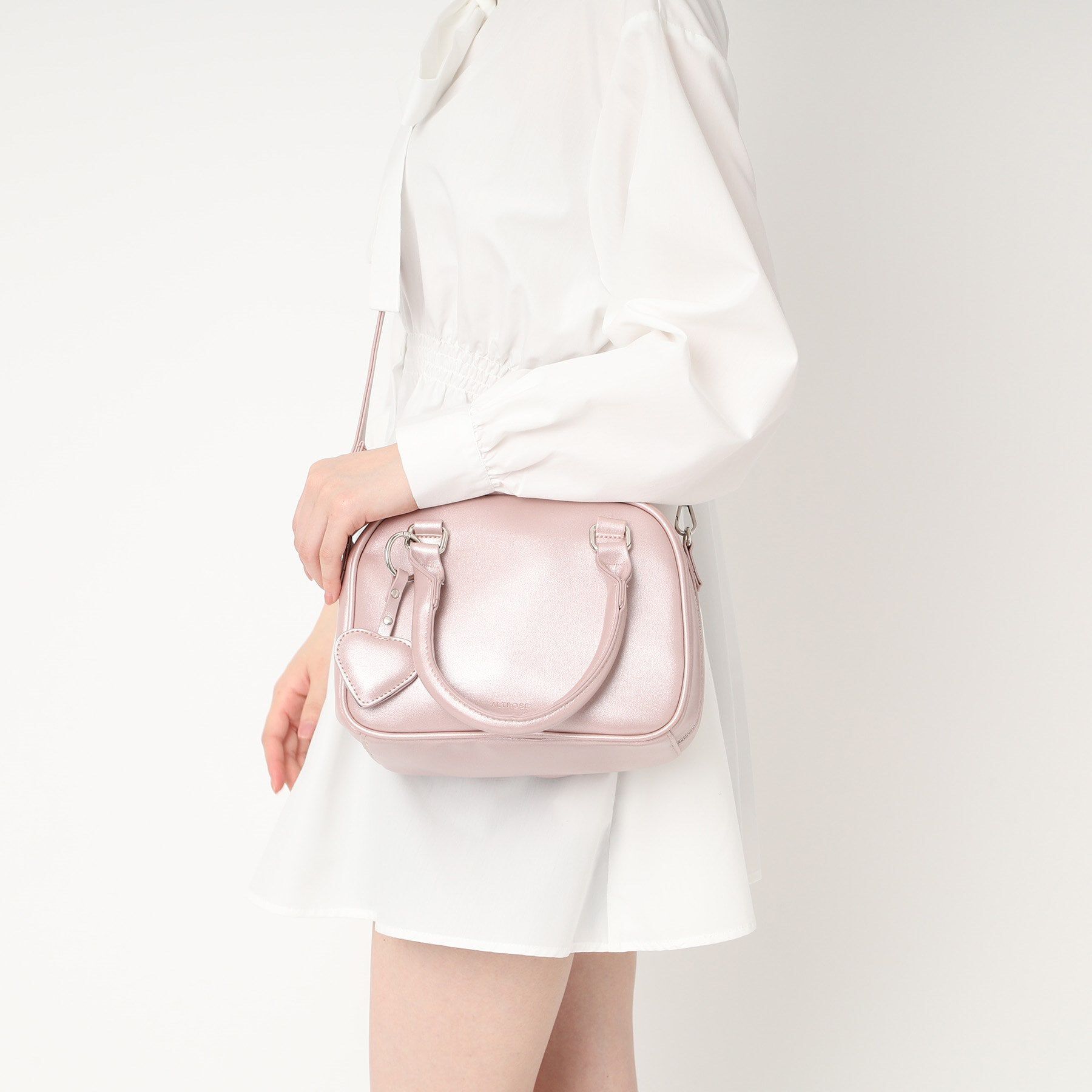 Ober Tashe「ハート付き2WAYボストンバッグ」|ボストンバッグ|