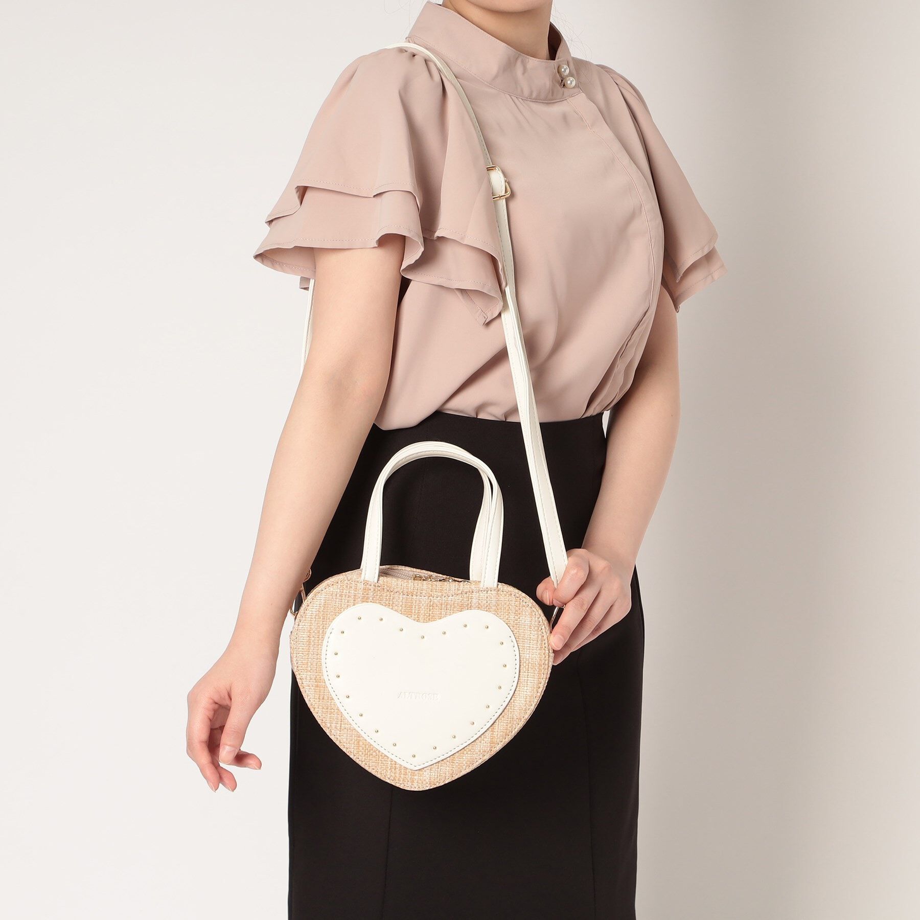 Ober Tashe「ハート型2WAYバッグ」|ショルダー・メッセンジャー|
