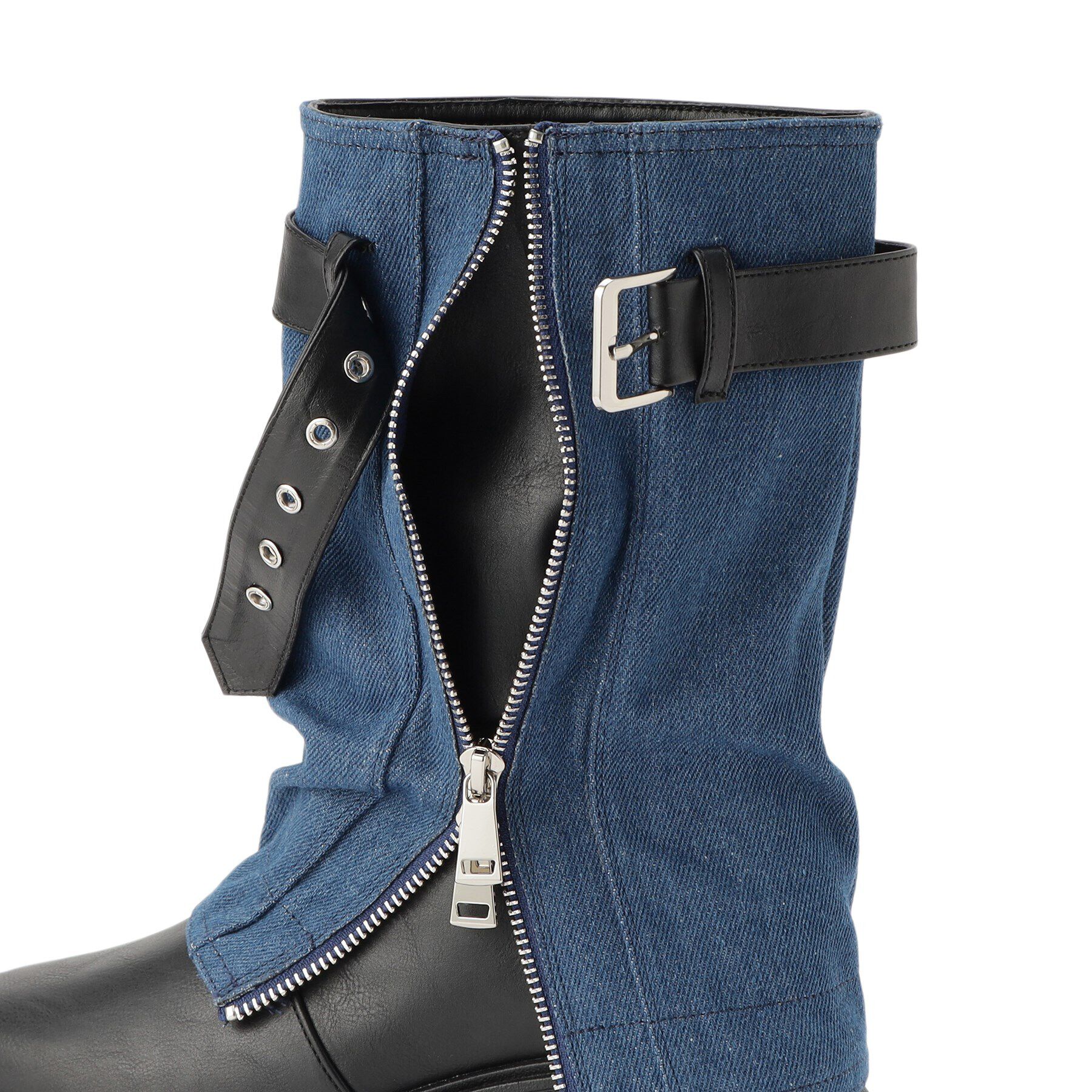 csT&P「きゃしゃ見えベルト付きカバーブーツ」|ショートブーツ|