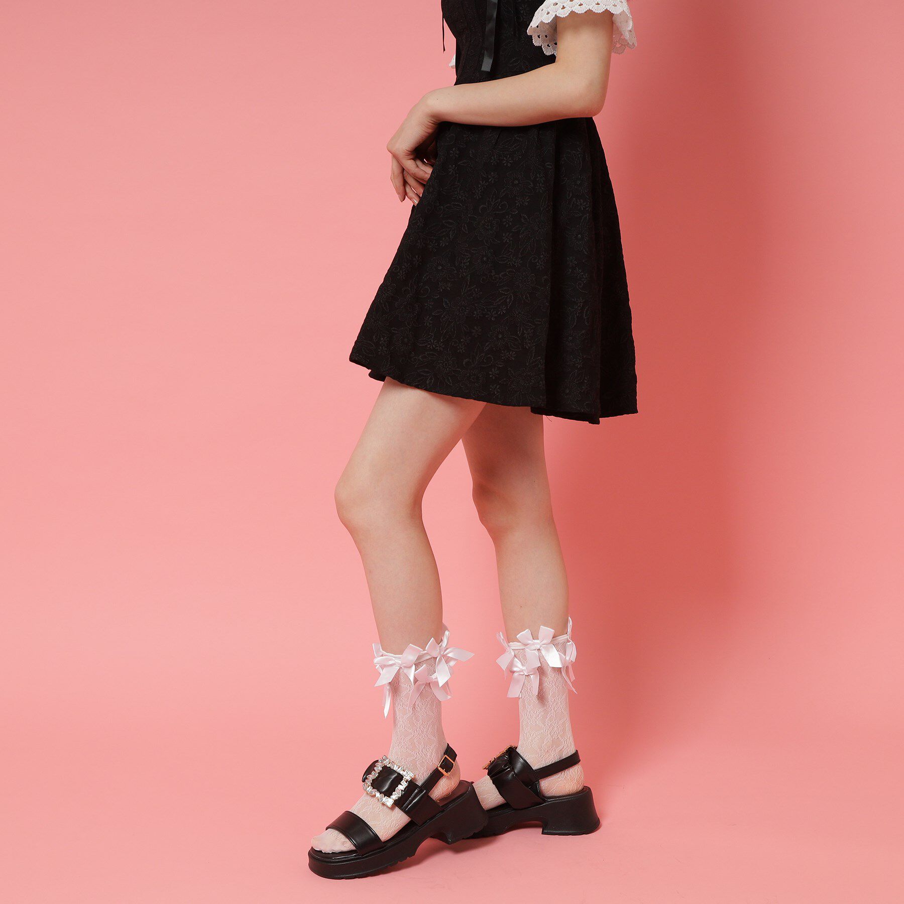 csT&P「バックル付きギャザーサンダル」|サンダル|