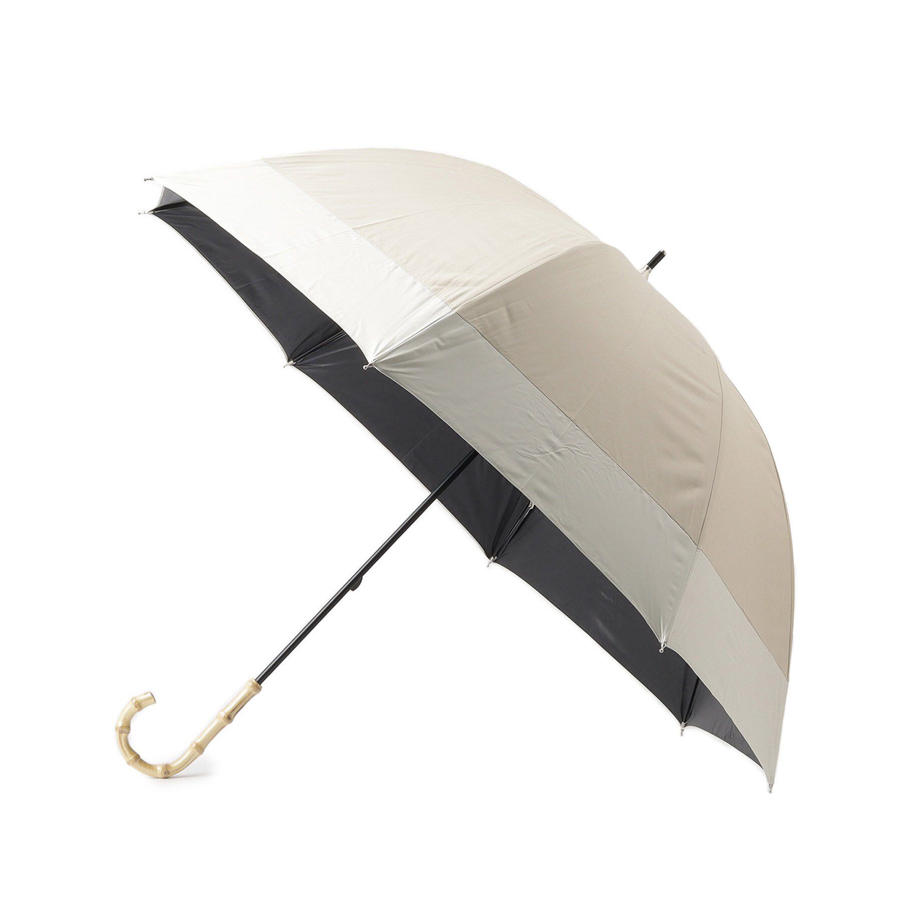 Ober Tashe「バイカラー 長傘 日傘 晴雨兼用」|傘|ベージュ(052)