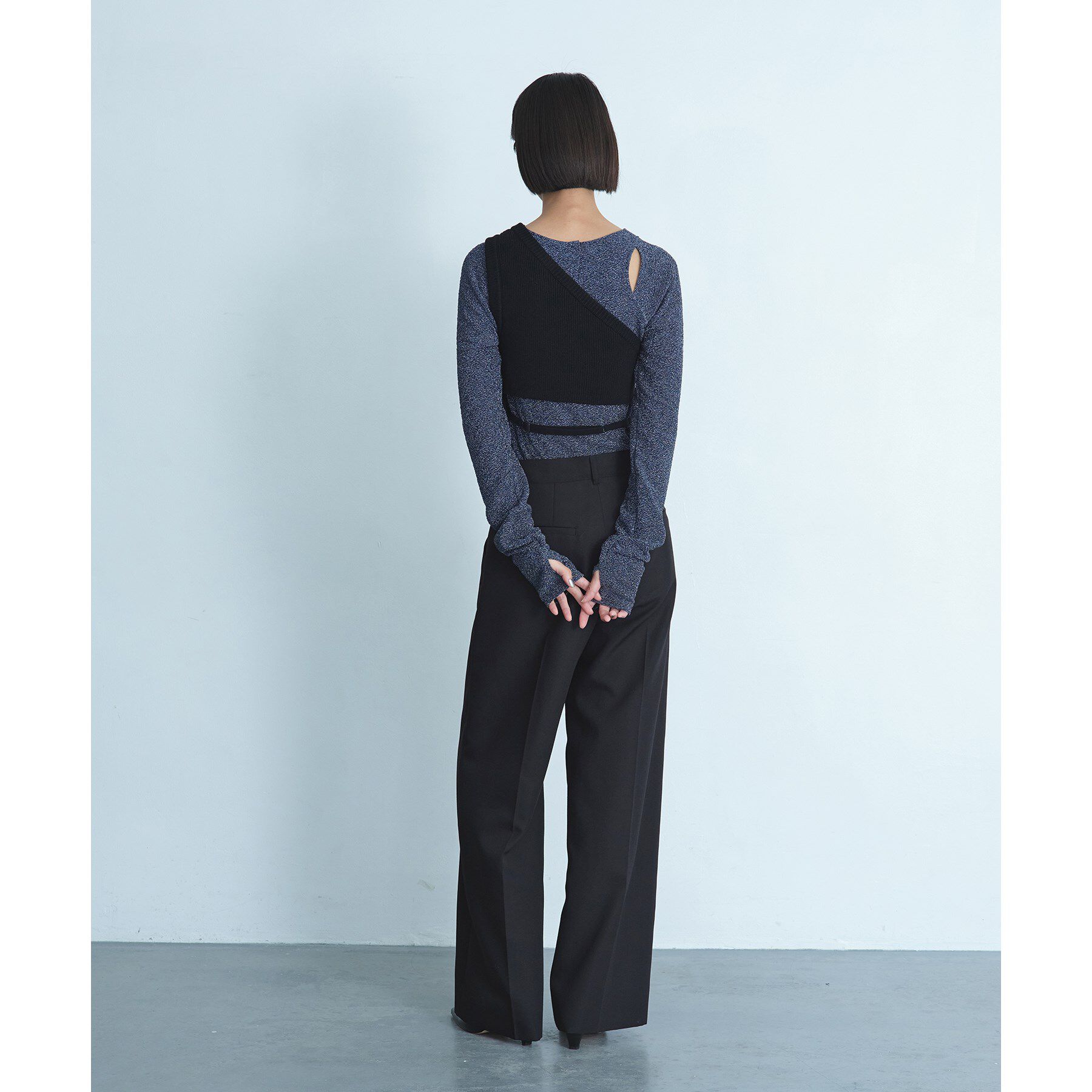 CODE A「asymmetry knit vest」|ニット・セーター|