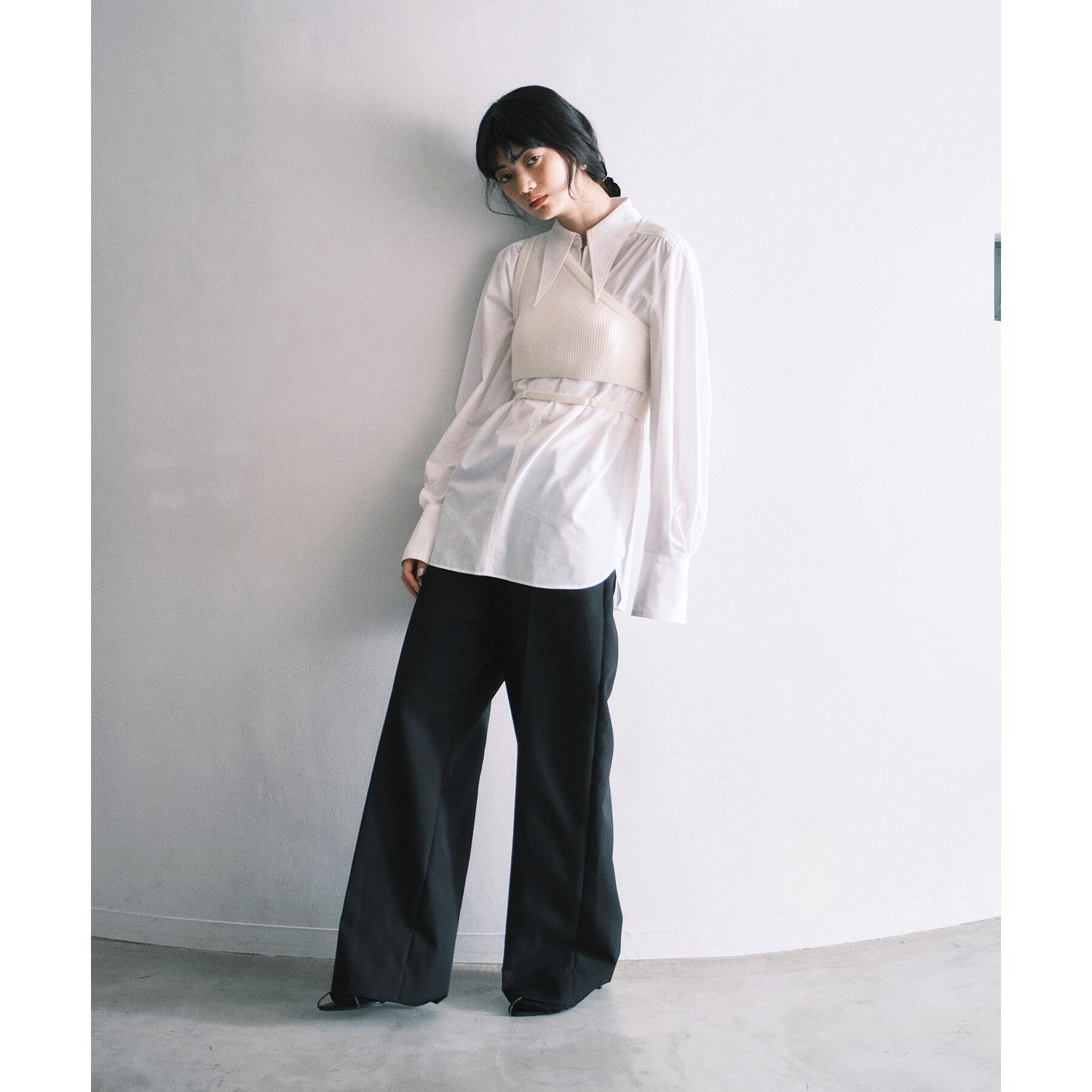 CODE A「asymmetry knit vest」|ニット・セーター|