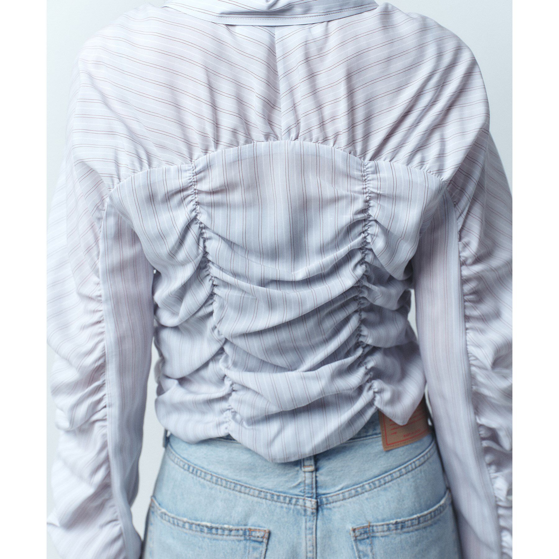 CODE A「Lyocell stripe blouse」|シャツ・ブラウス|