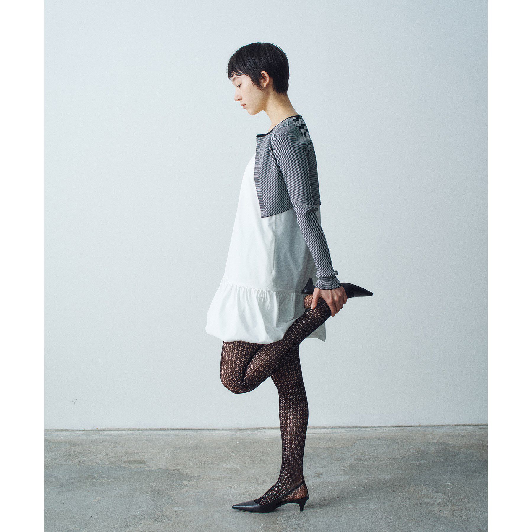 CODE A「balloon mini dress」|ワンピース|