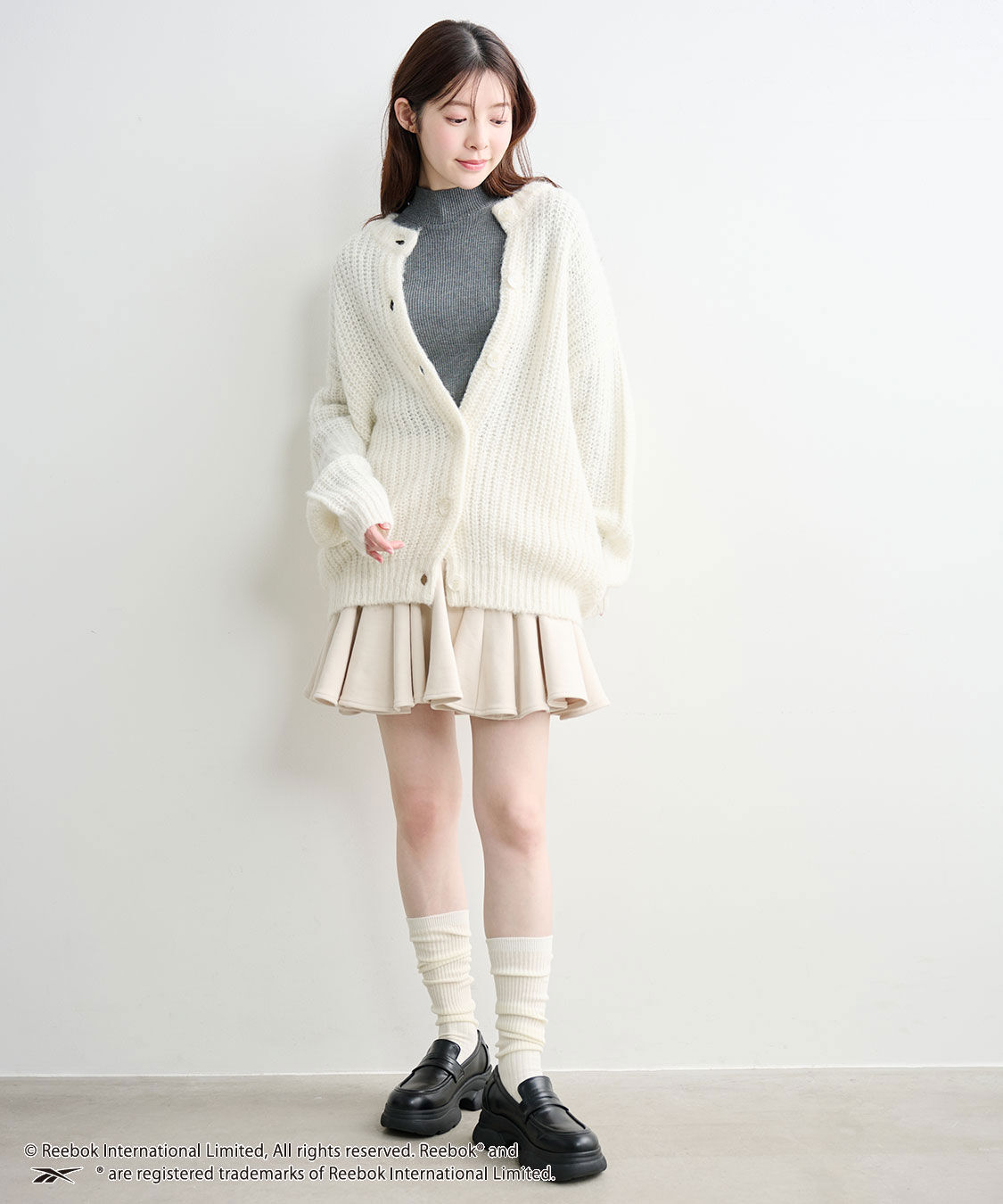 COCO DEAL「《COCO DEAL/Reebok》裏毛サーキュラーミニスカート」|スカート|