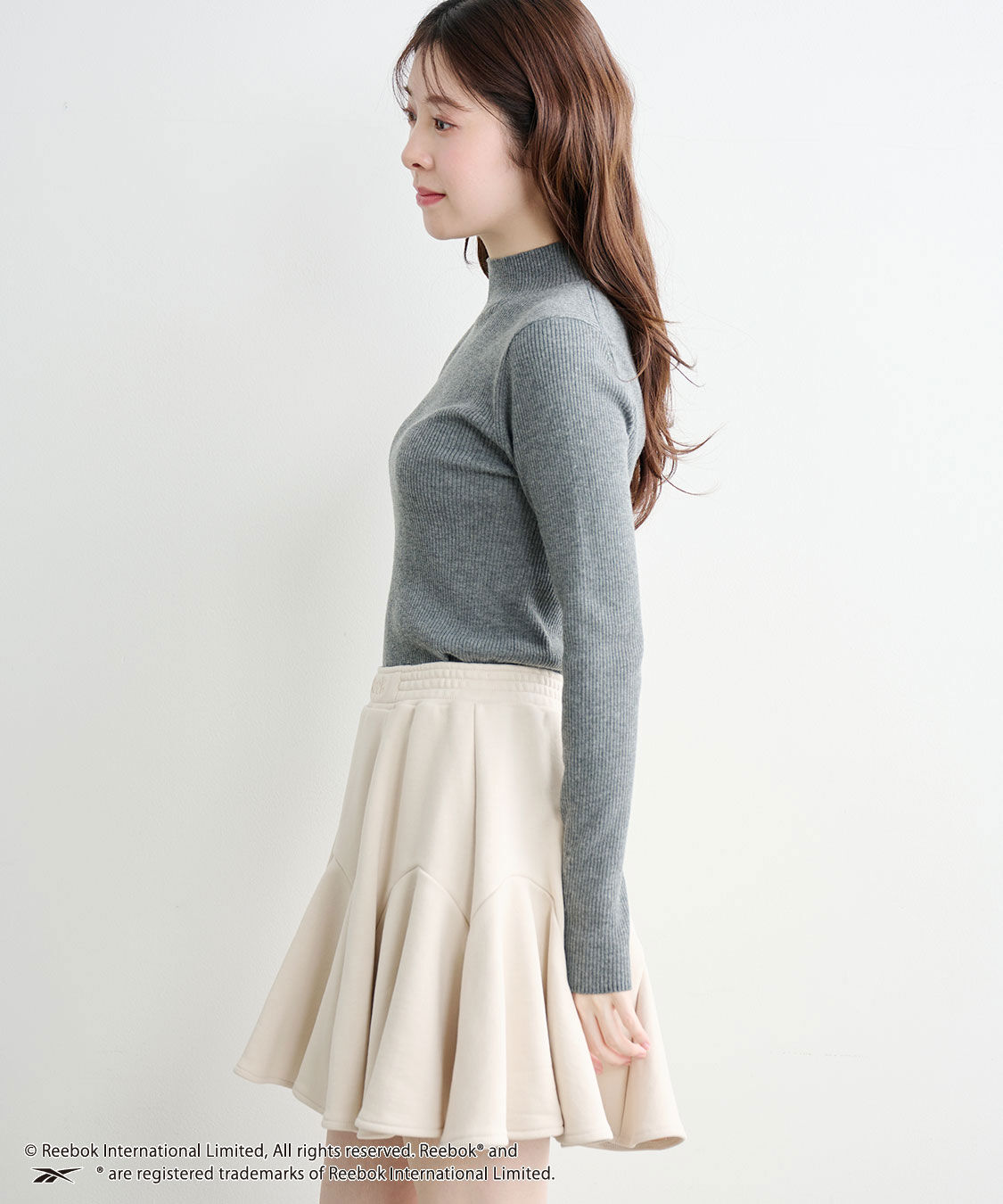 COCO DEAL「《COCO DEAL/Reebok》裏毛サーキュラーミニスカート」|スカート|