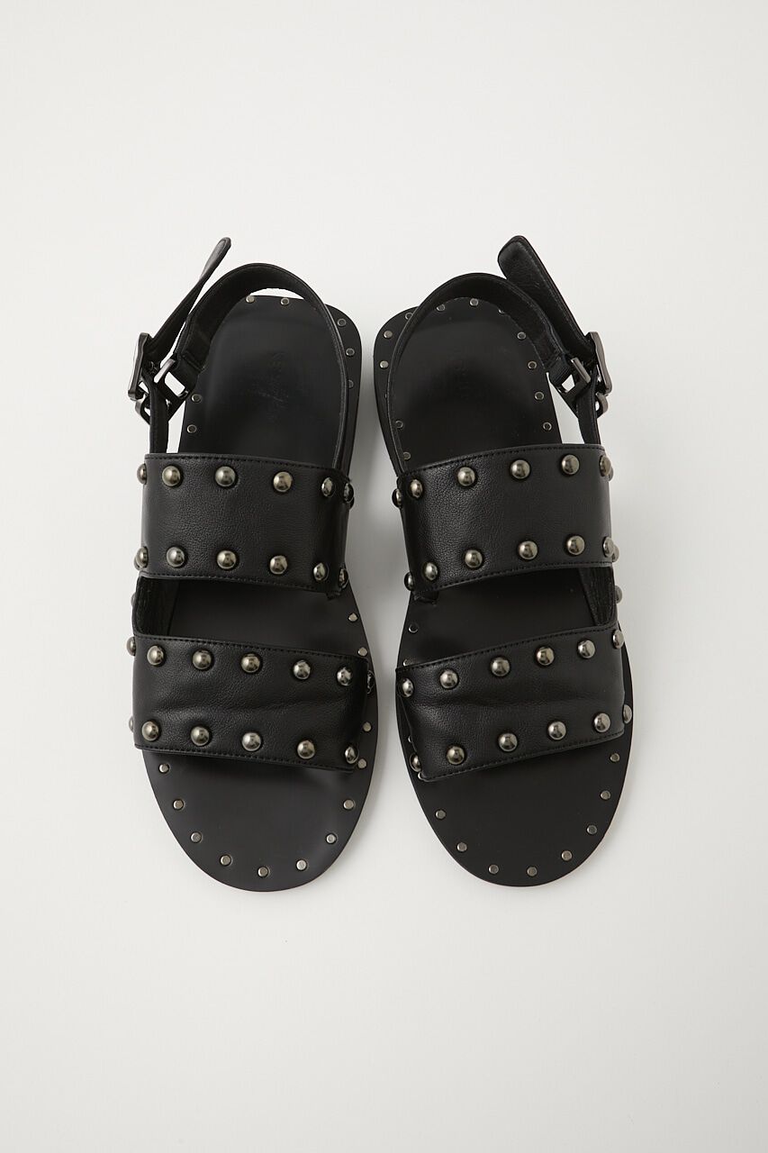 MOUSSY「STUDS BELT サンダル」|サンダル|BLK