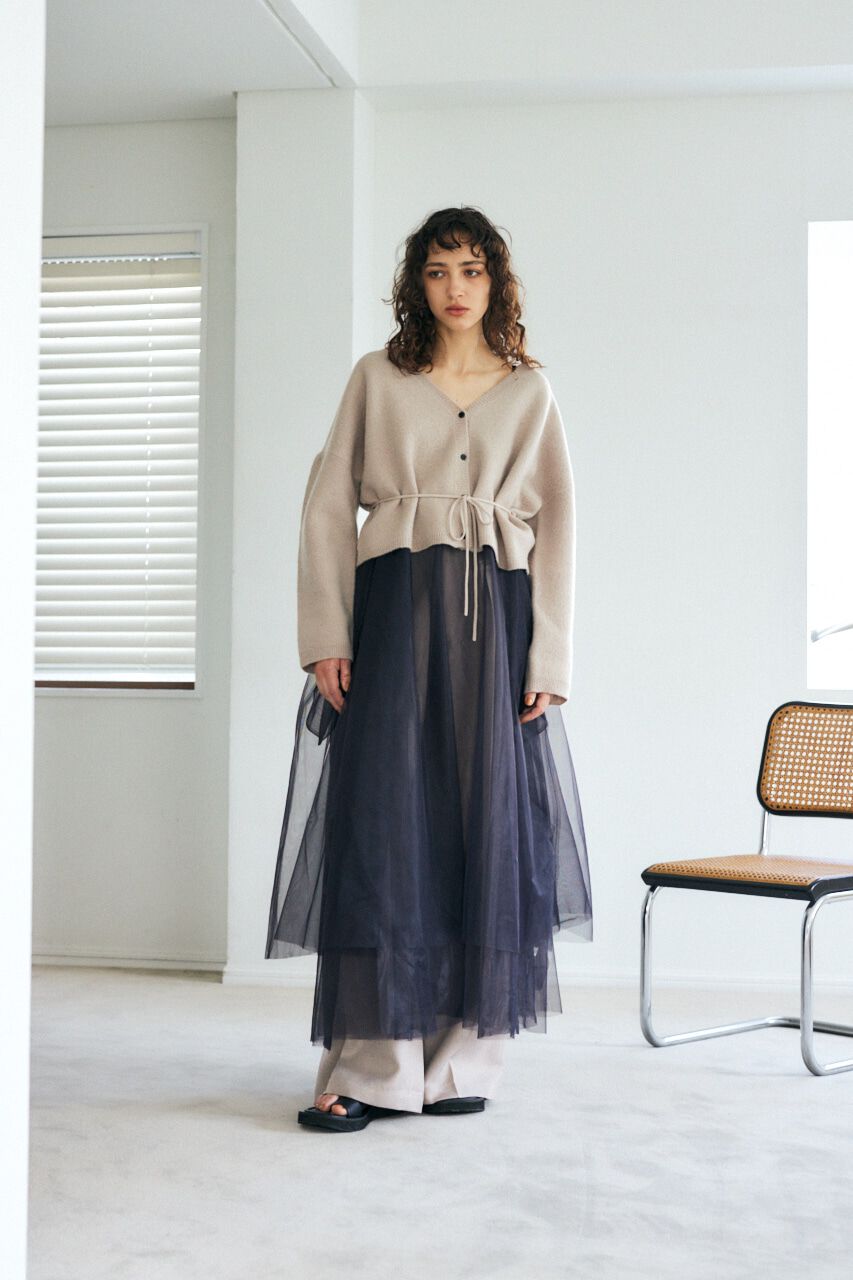 MOUSSY「チュール A LINE ドレス」|ワンピース|