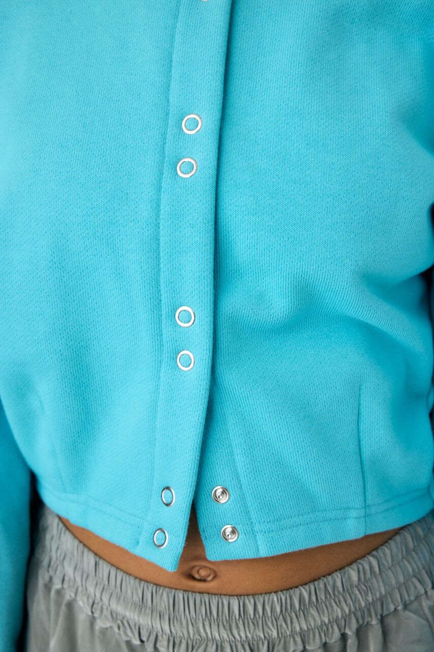 MOUSSY「CURVE SLEEVE TERRY カーディガン」|カーディガン|