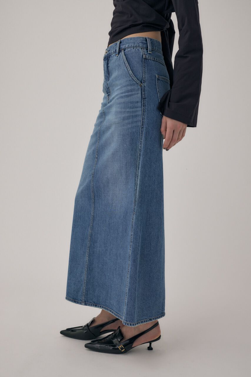 MOUSSY「オーガニックコットンデニムローライズデニムスカート」|スカート|