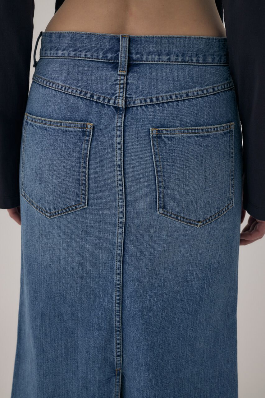 MOUSSY「オーガニックコットンデニムローライズデニムスカート」|スカート|