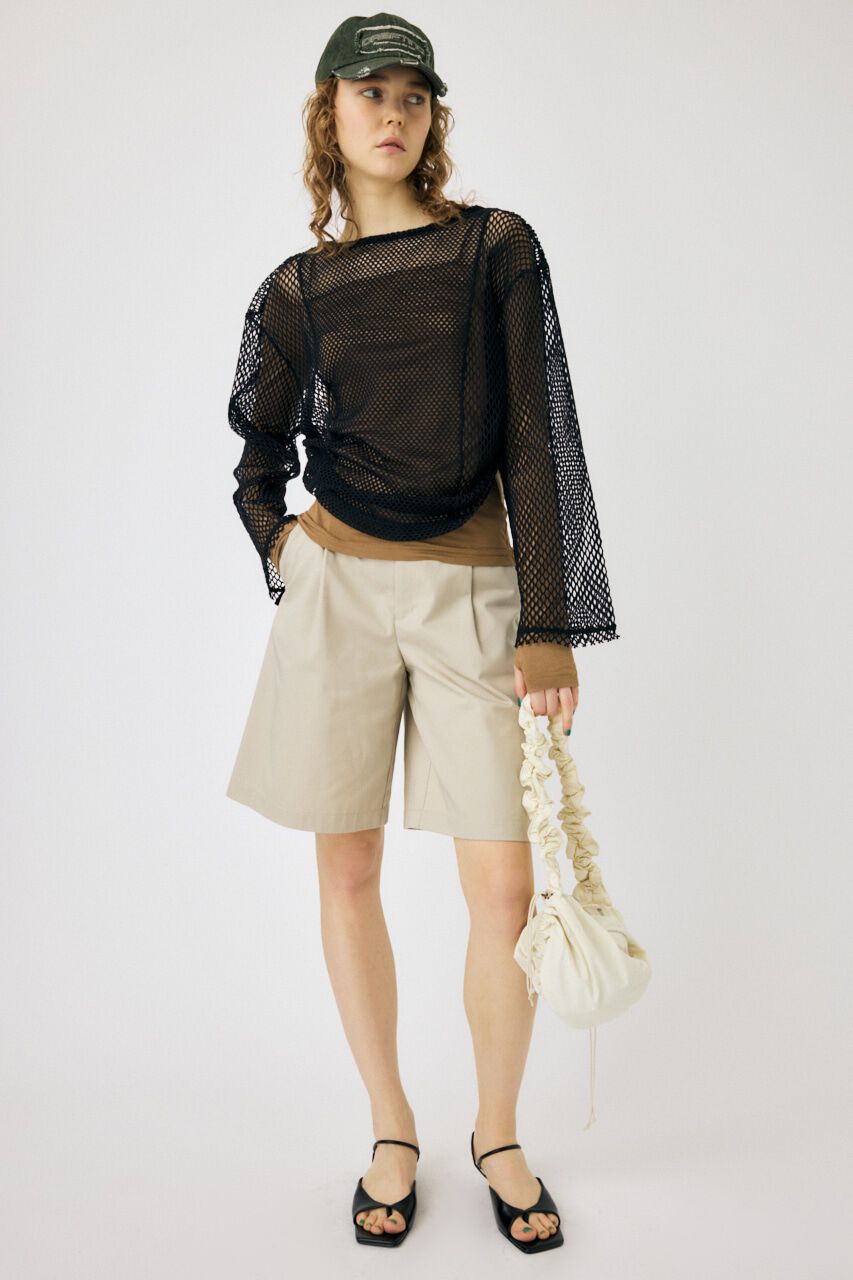 MOUSSY「SQUARE NECK GATHER トップス」|Tシャツ・カットソー|