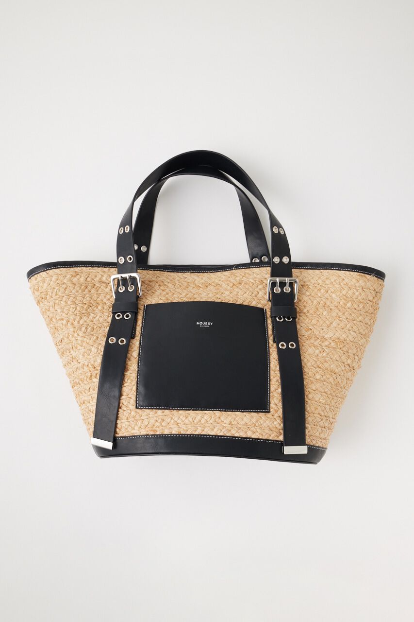 MOUSSY「RAFFIA TOTE バッグ」|その他|BEG