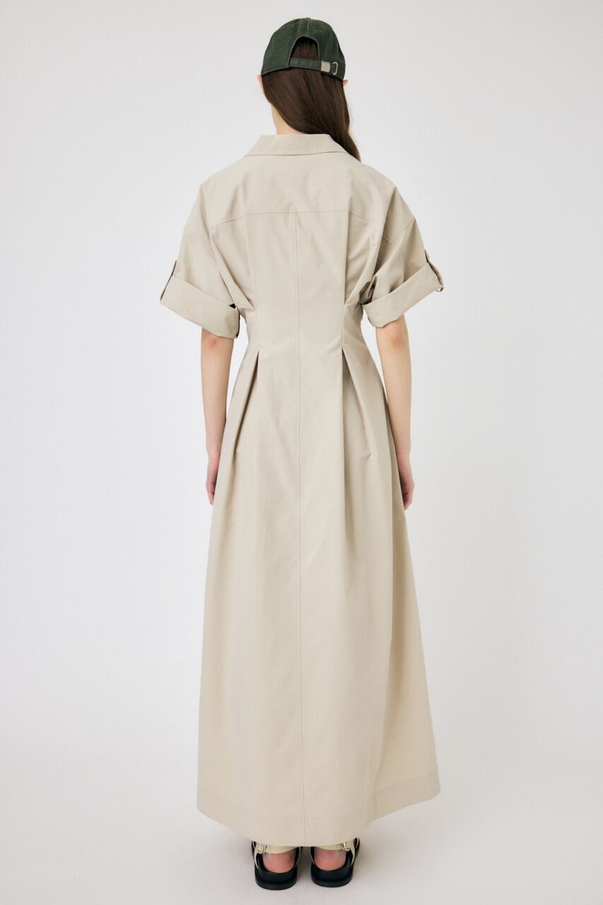 MOUSSY「OPEN COLLAR SAFARI ドレス」|ワンピース|