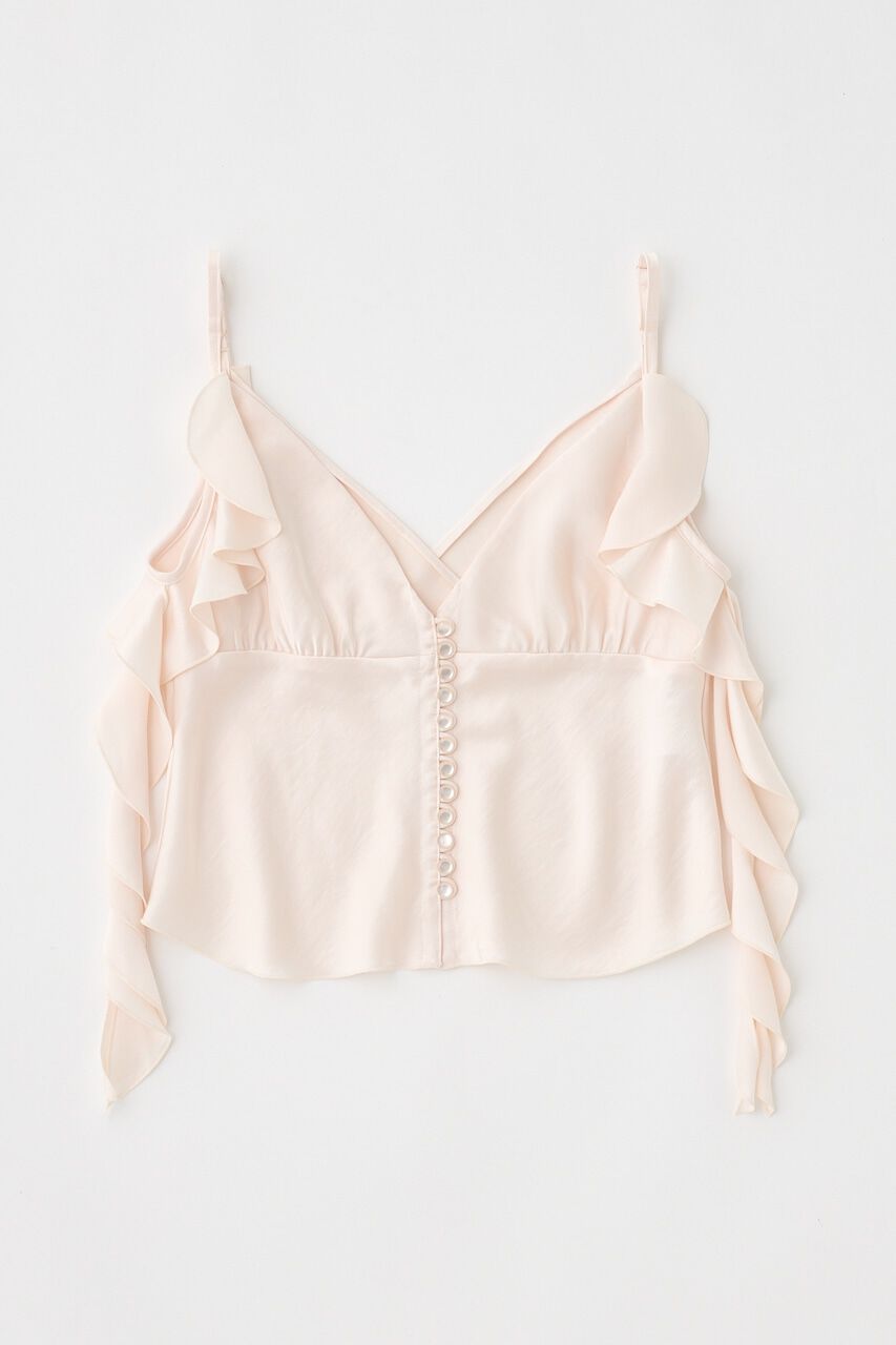 MOUSSY「FRILL STRAP SATIN キャミ」|キャミソール|