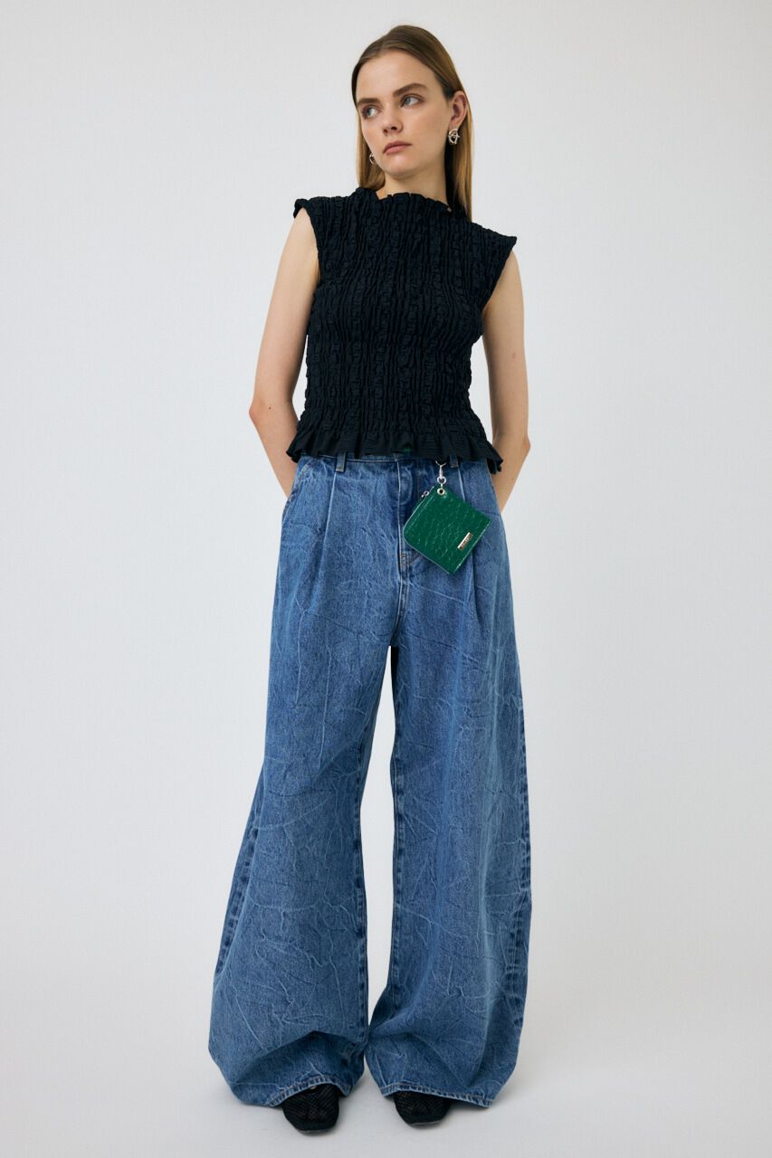 MOUSSY「SHIRRING SLEEVELESS トップス」|その他|