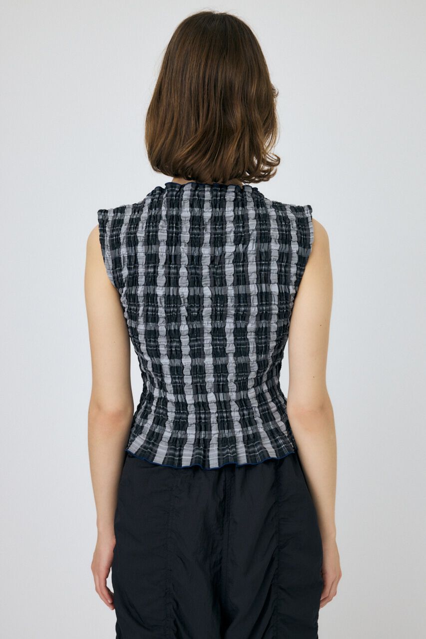 MOUSSY「SHIRRING SLEEVELESS トップス」|その他|