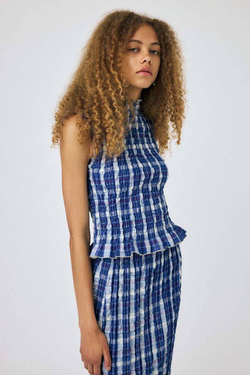 MOUSSY「SHIRRING SLEEVELESS トップス」|その他|