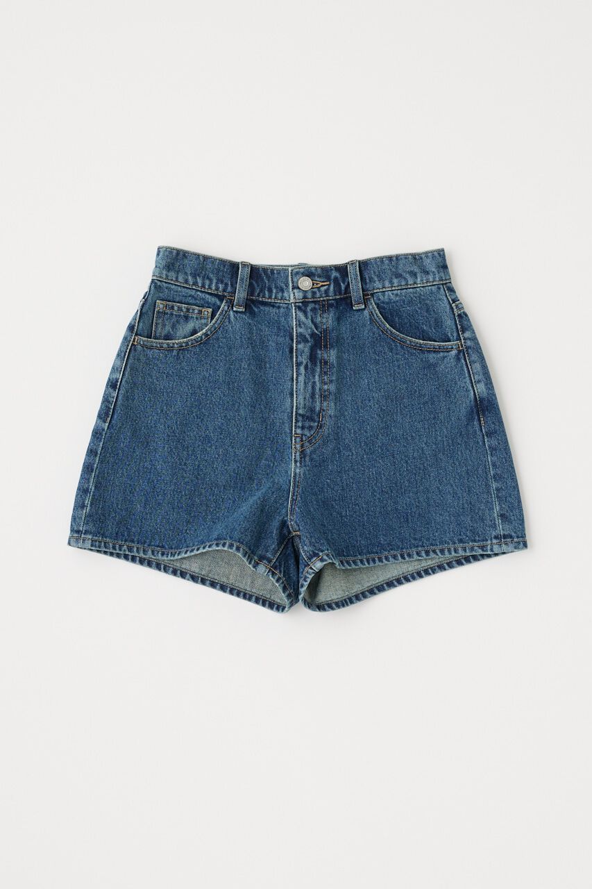 MOUSSY「PLEATS LAYERED ショーツ」|デニム|