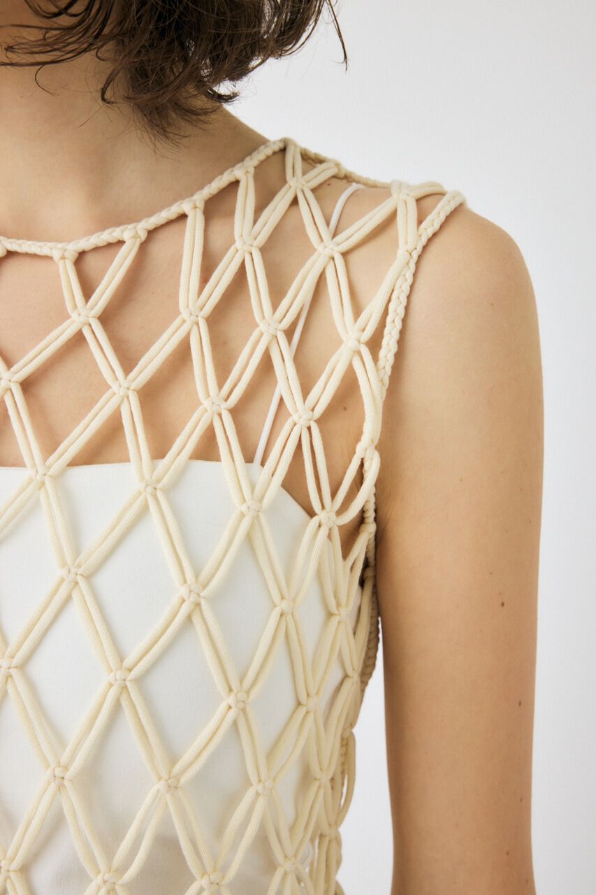 MOUSSY「MACRAME トップス」|タンクトップ|