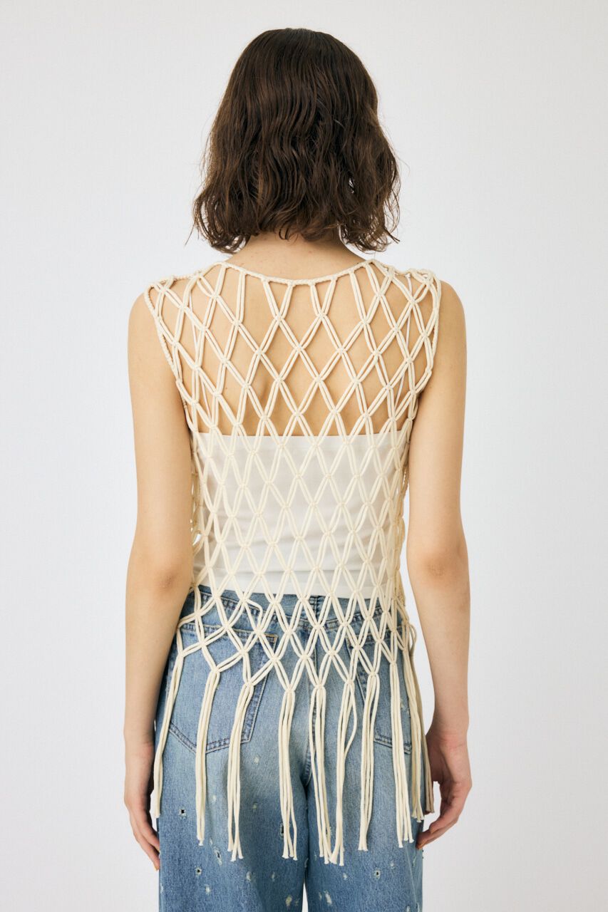 MOUSSY「MACRAME トップス」|タンクトップ|