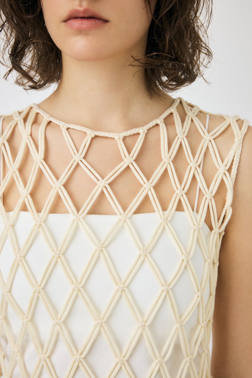 MOUSSY「MACRAME トップス」|タンクトップ|