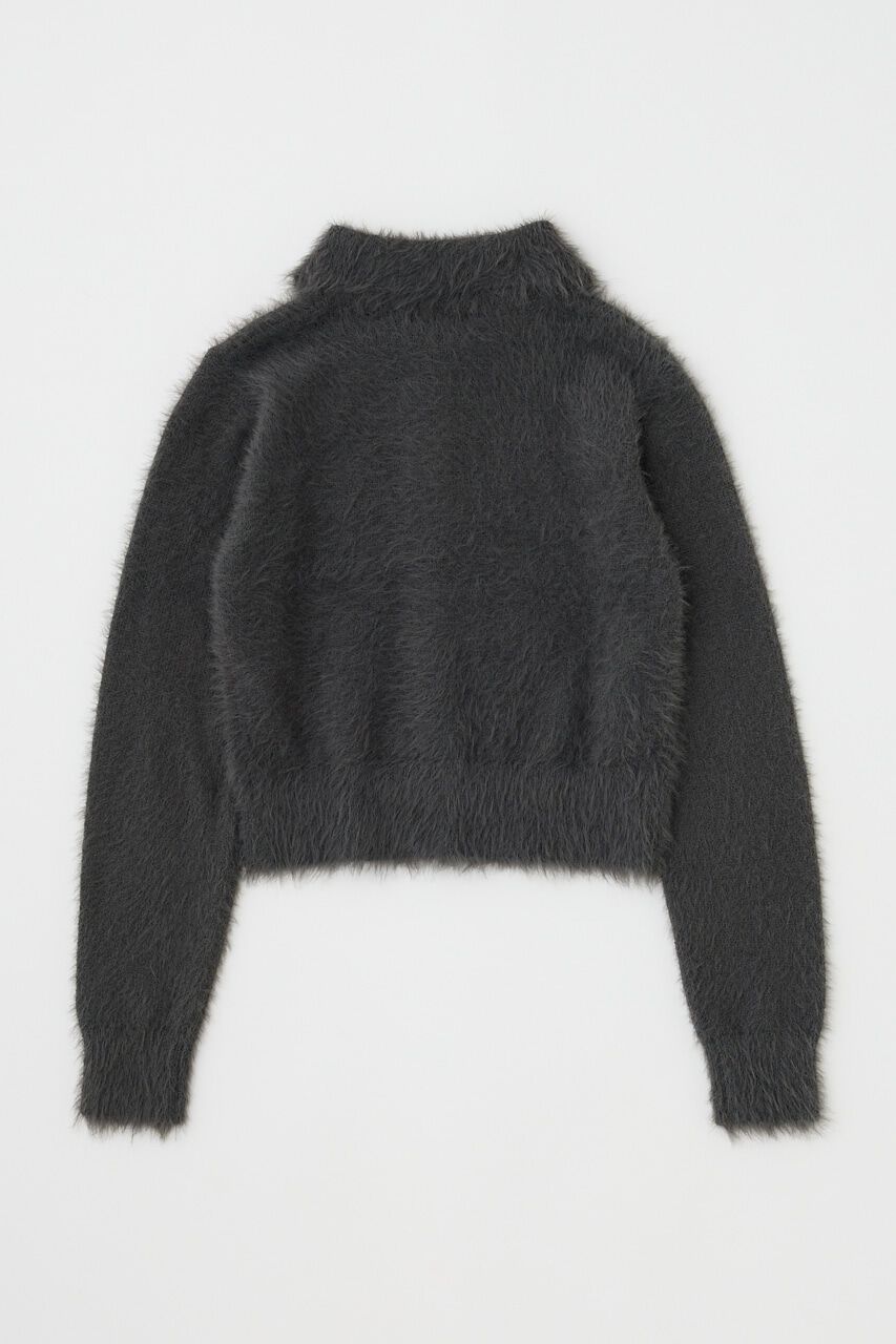 MOUSSY「HEART BUTTON フェザーカーディガン」|カーディガン|