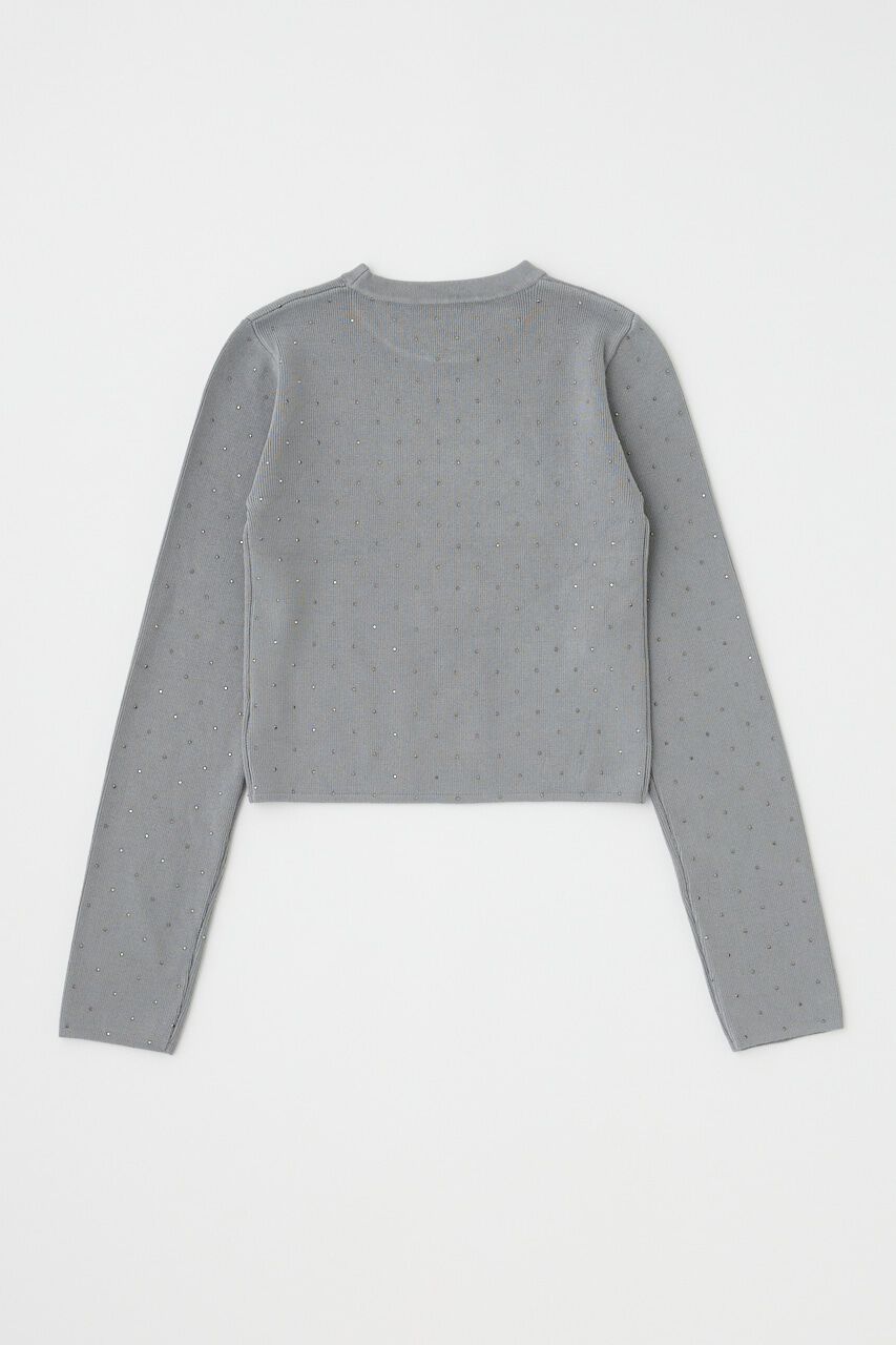 MOUSSY「RHINESTONE ニットトップス」|ニット・セーター|