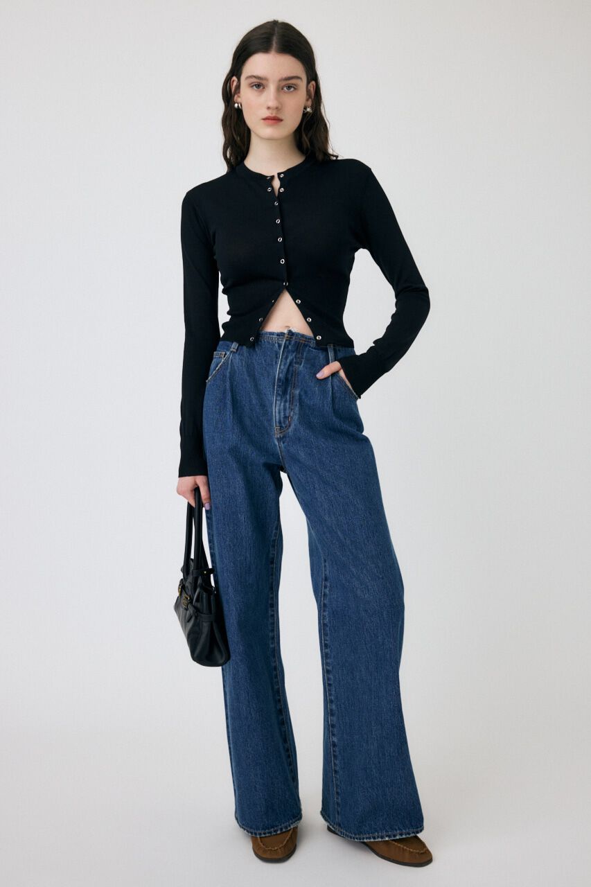 MOUSSY「BELT OFF ストレートデニム」|デニム|