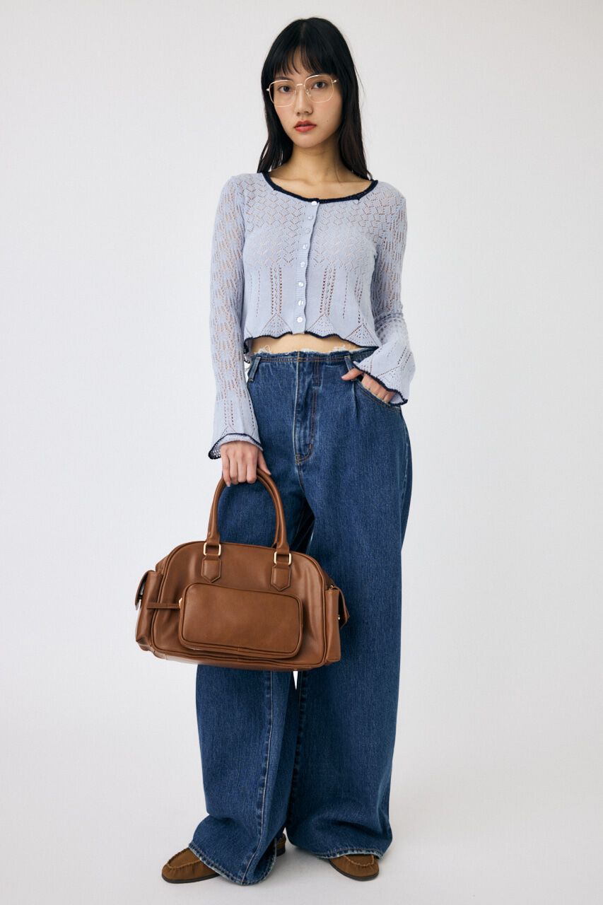 MOUSSY「BELT OFF ストレートデニム」|デニム|