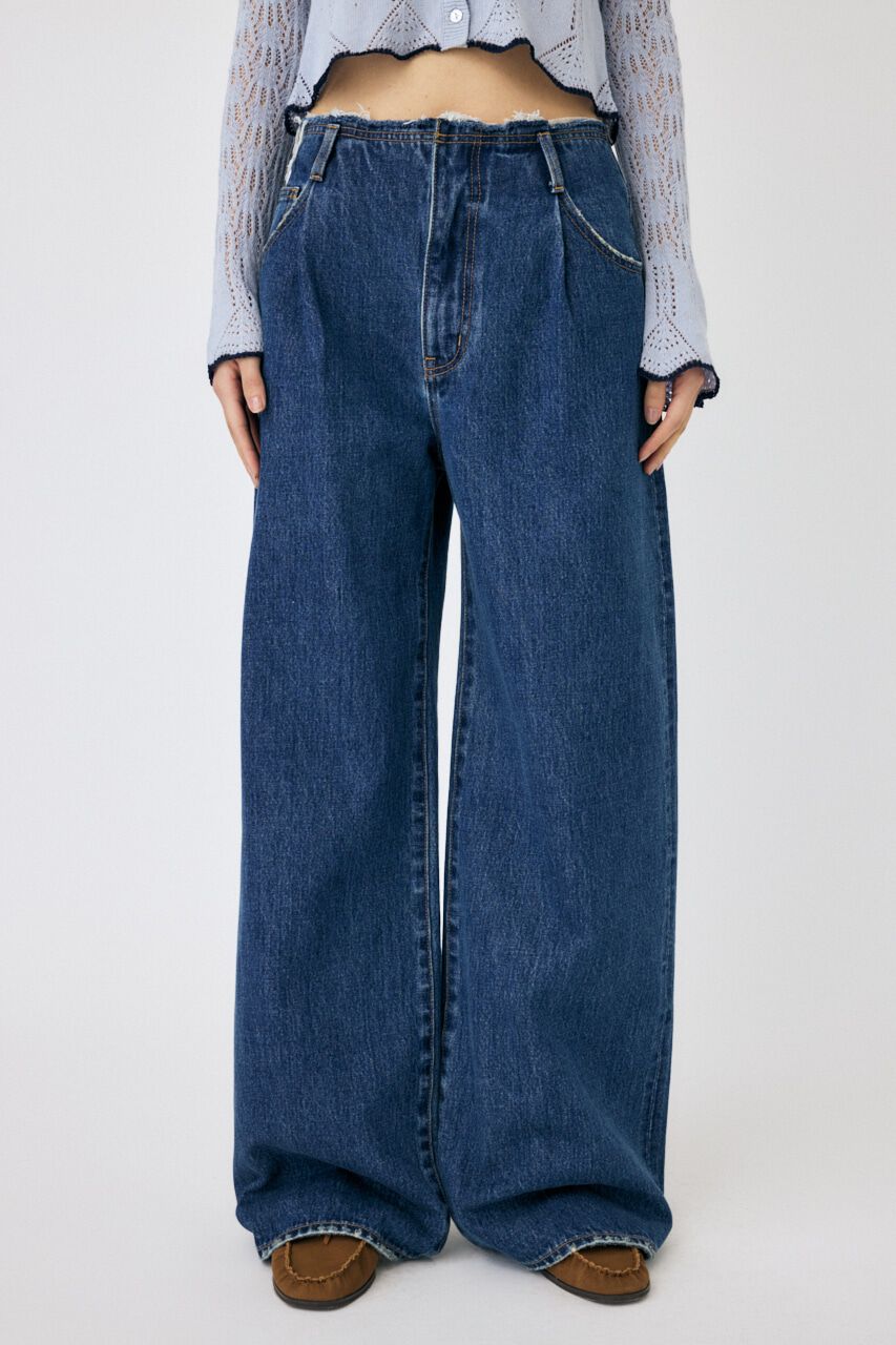 MOUSSY「BELT OFF ストレートデニム」|デニム|