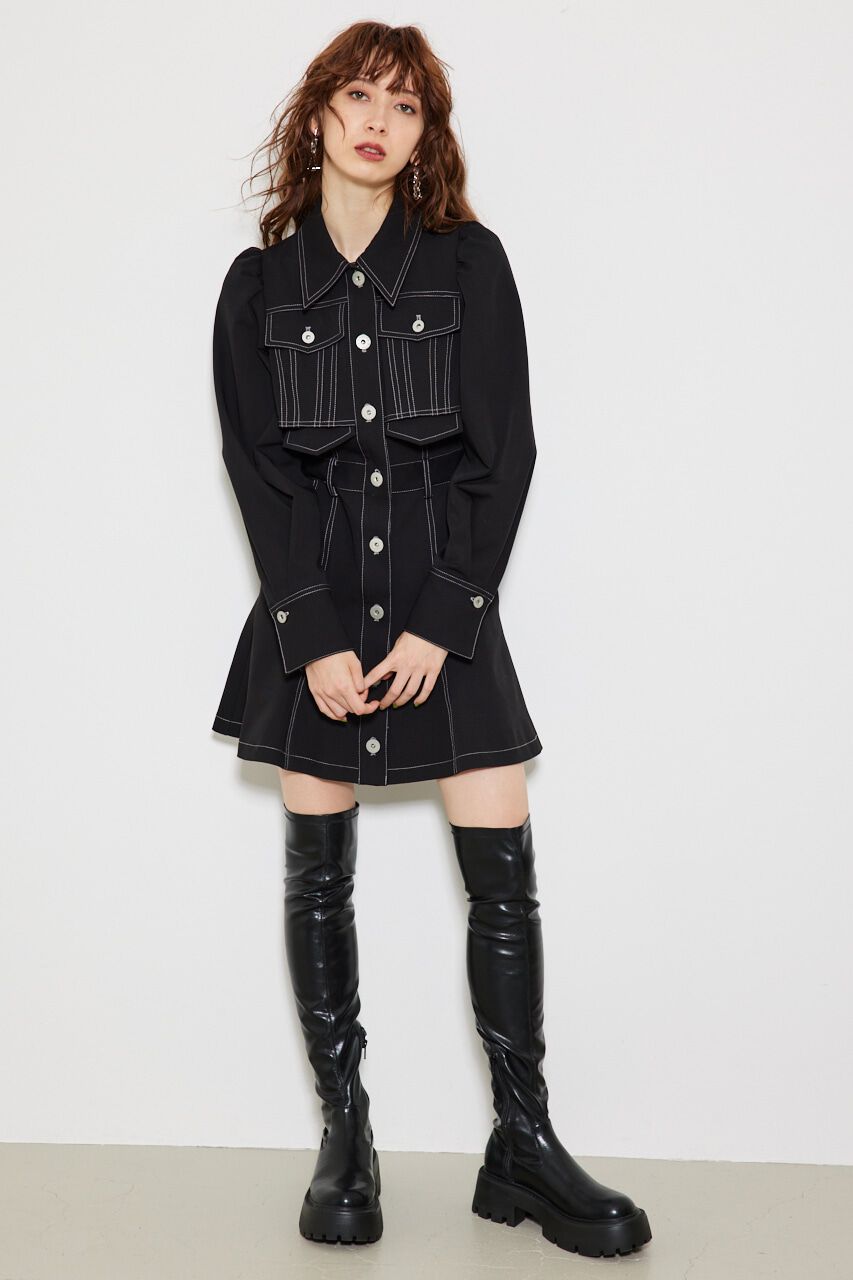 rienda「クロップドレイヤードマーメイドOPS」|ワンピース|