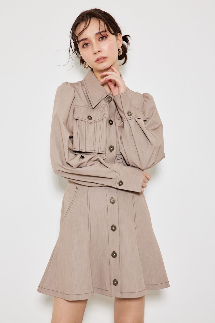 rienda「クロップドレイヤードマーメイドOPS」|ワンピース|