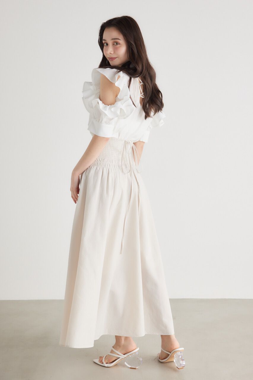 rienda「シャーリングH/W 2WAYストリングSK」|スカート|