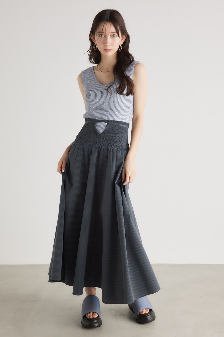 rienda「シャーリングH/W 2WAYストリングSK」|スカート|D/BLU3